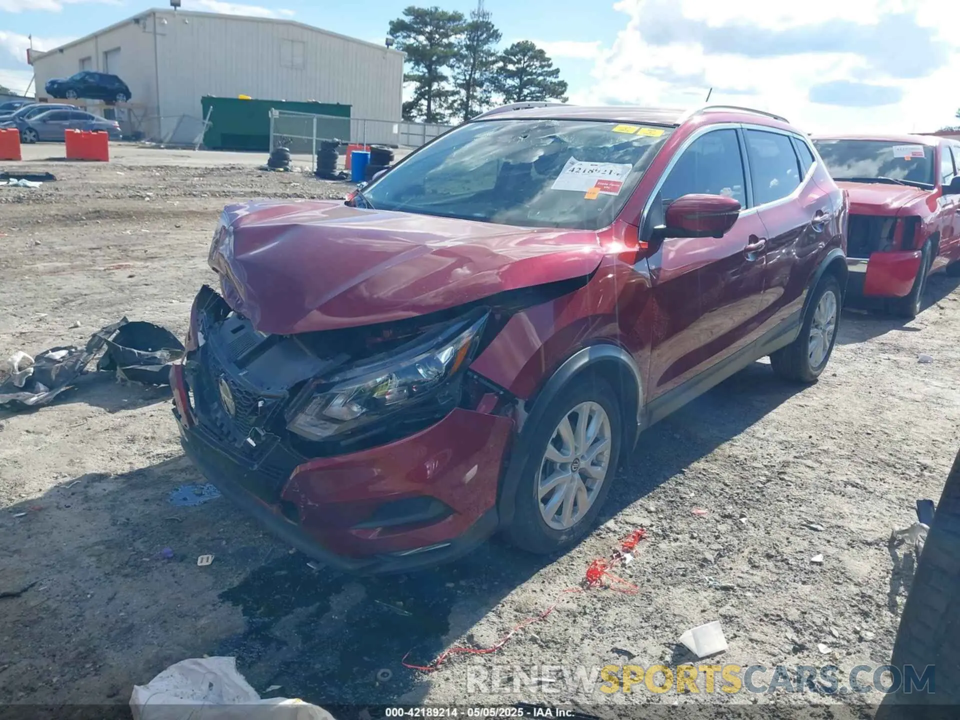 2 fotografías del automóvil dañado JN1BJ1BW0NW487706 NISSAN ROGUE SPORT 2022