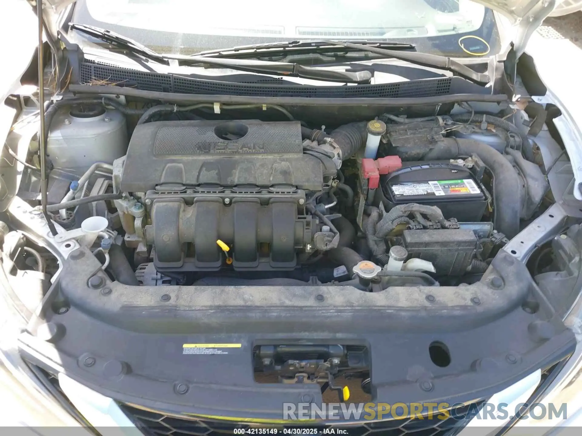 10 fotografías del automóvil dañado 3N1AB7AP0KL603025 NISSAN SENTRA 2019