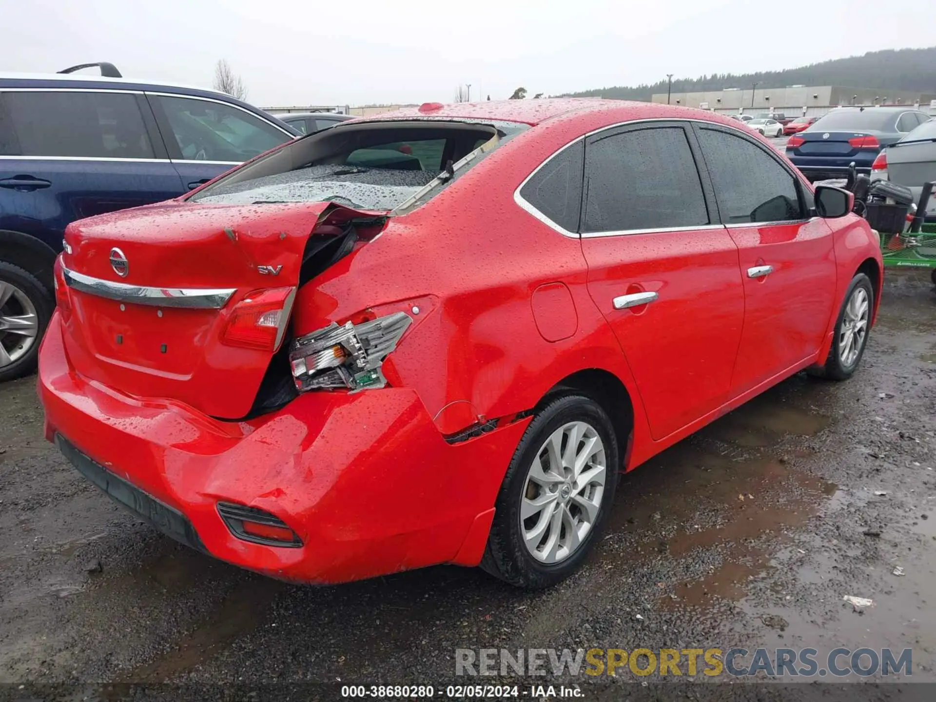 4 fotografías del automóvil dañado 3N1AB7AP0KL609147 NISSAN SENTRA 2019