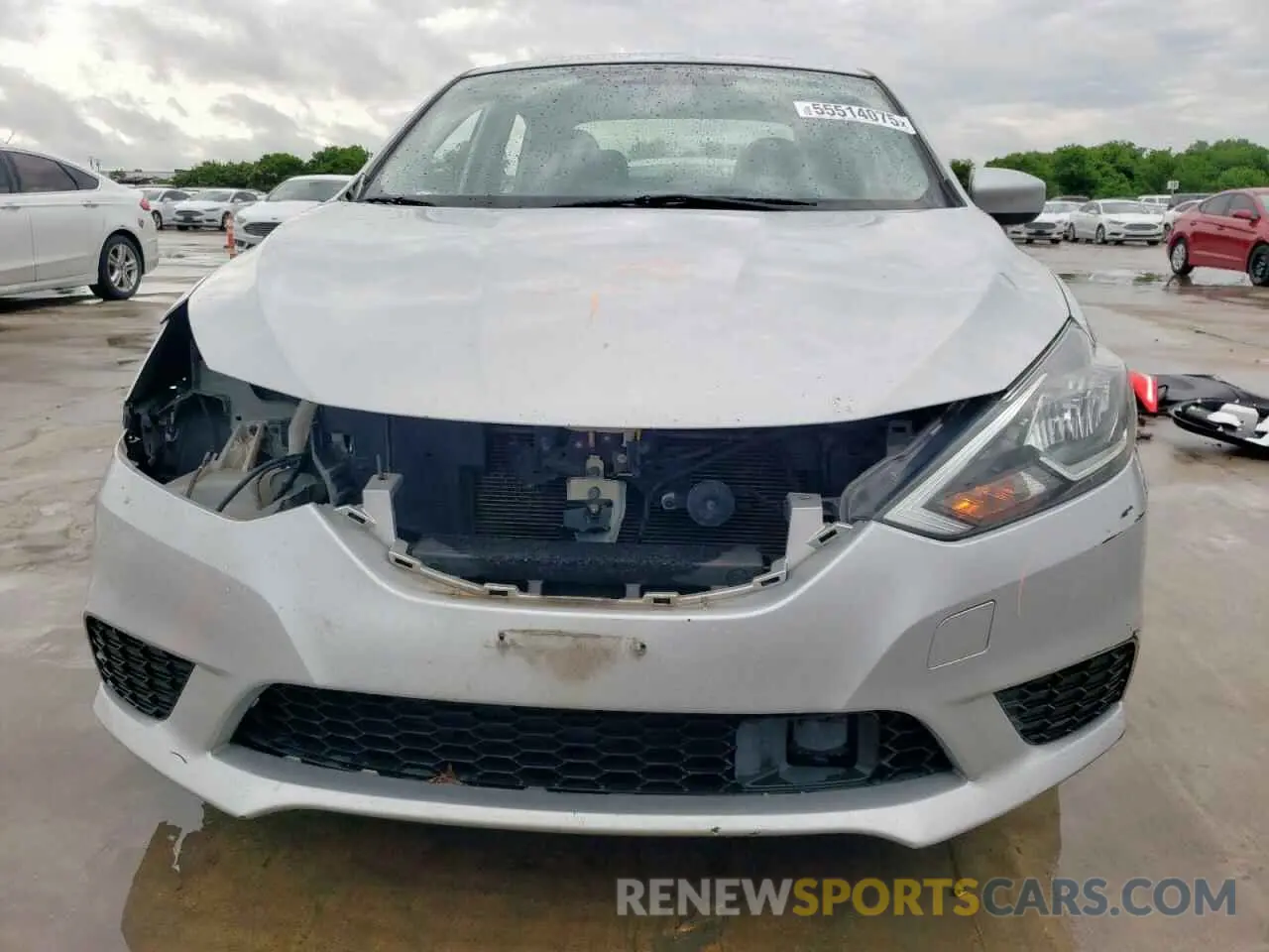 5 fotografías del automóvil dañado 3N1AB7AP0KL613084 NISSAN SENTRA 2019