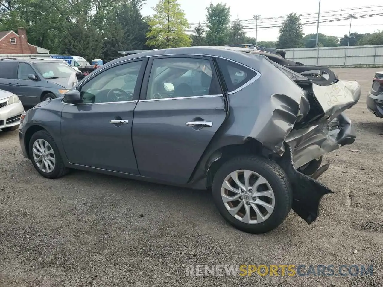 2 fotografías del automóvil dañado 3N1AB7AP0KL626885 NISSAN SENTRA 2019
