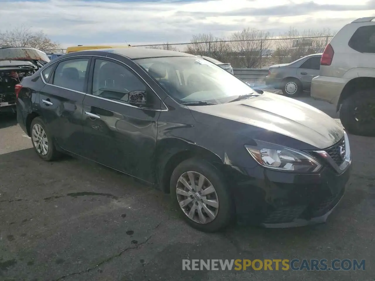 4 fotografías del automóvil dañado 3N1AB7AP0KY206241 NISSAN SENTRA 2019