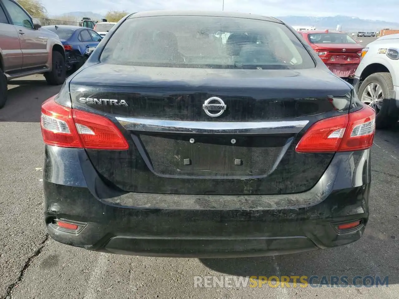 6 fotografías del automóvil dañado 3N1AB7AP0KY206241 NISSAN SENTRA 2019