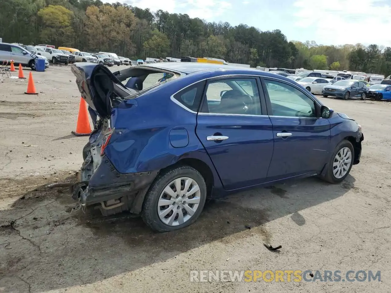 3 fotografías del automóvil dañado 3N1AB7AP0KY223475 NISSAN SENTRA 2019