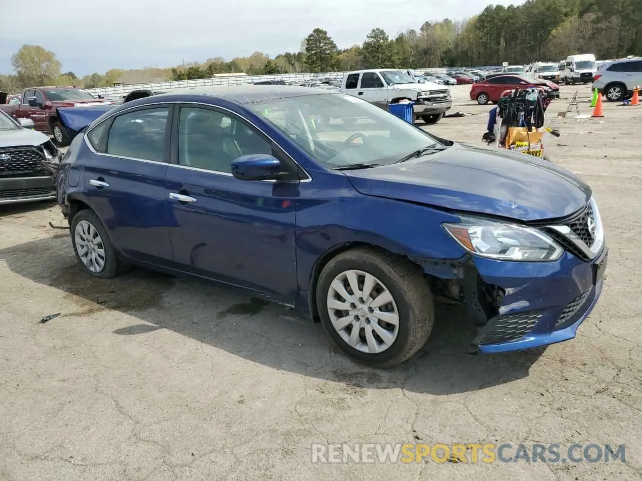 4 fotografías del automóvil dañado 3N1AB7AP0KY223475 NISSAN SENTRA 2019