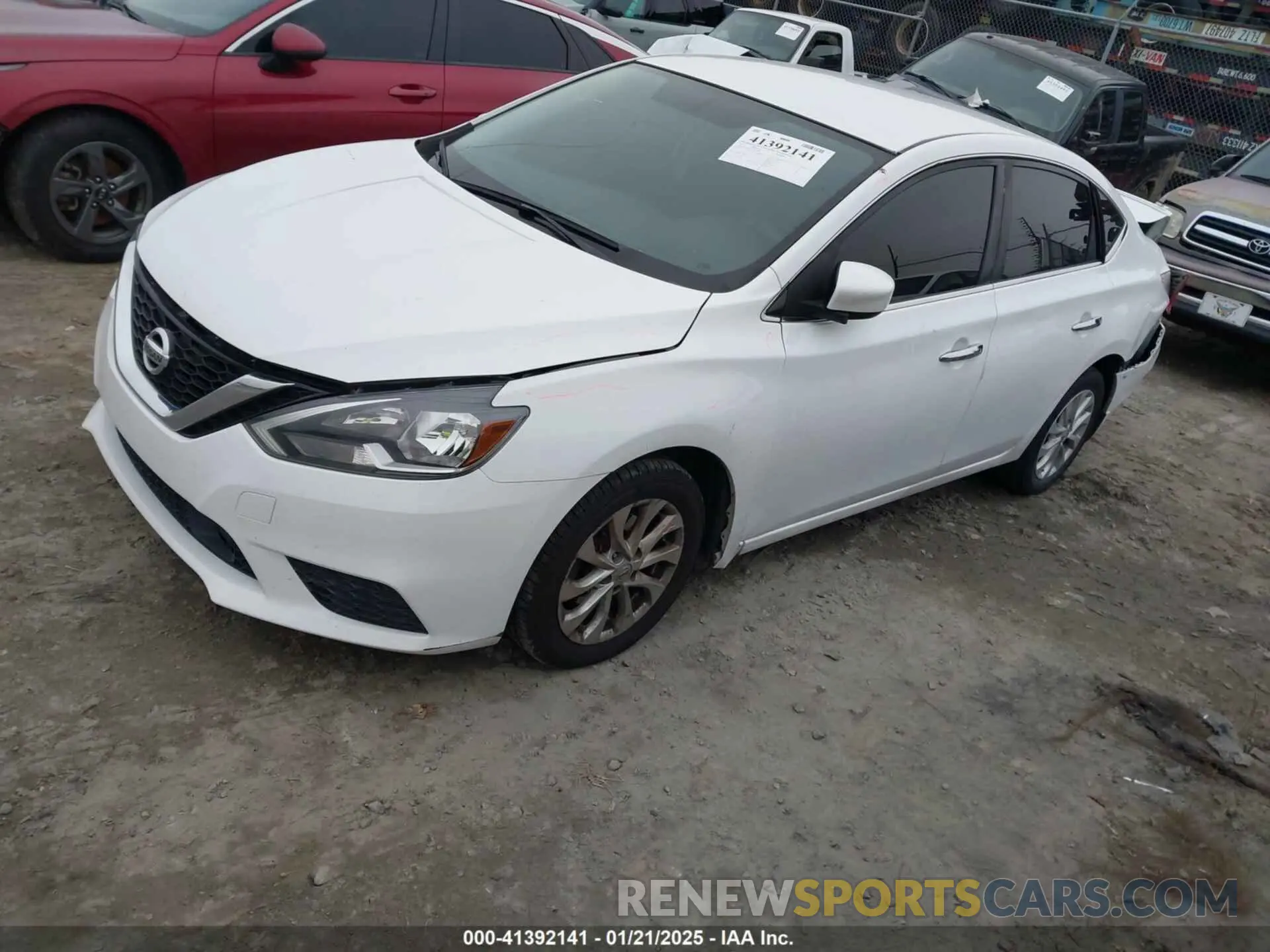 2 fotografías del automóvil dañado 3N1AB7AP0KY237487 NISSAN SENTRA 2019