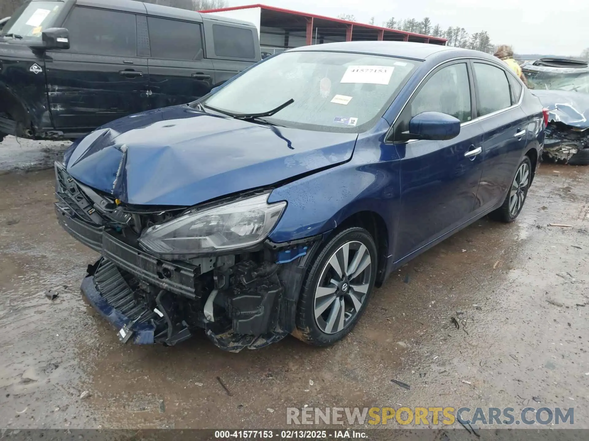 2 fotografías del automóvil dañado 3N1AB7AP0KY238803 NISSAN SENTRA 2019