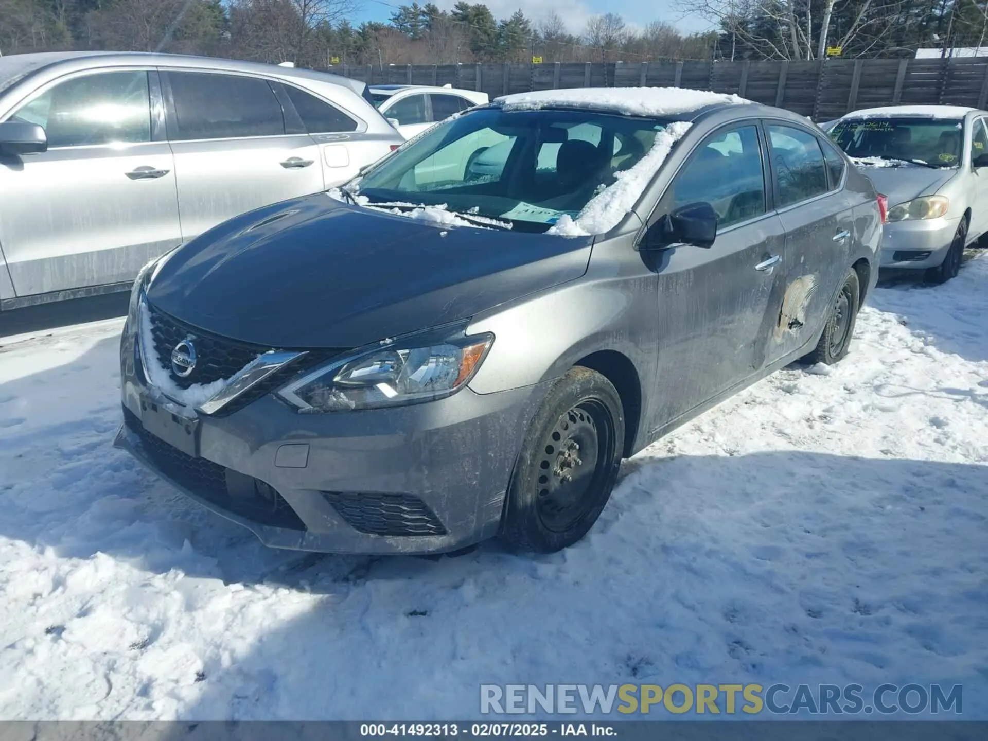 2 fotografías del automóvil dañado 3N1AB7AP0KY241667 NISSAN SENTRA 2019