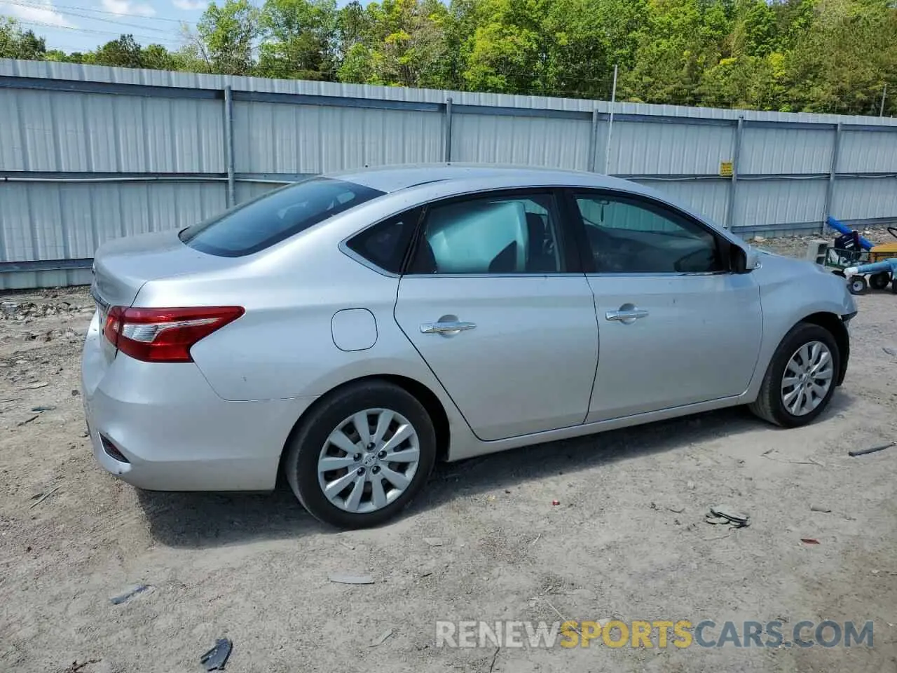 3 fotografías del automóvil dañado 3N1AB7AP0KY244486 NISSAN SENTRA 2019