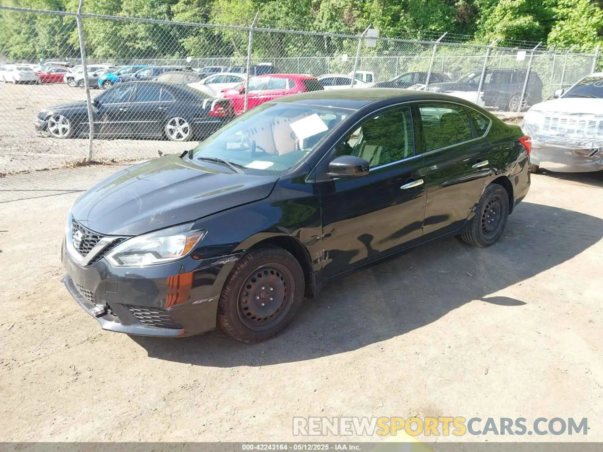 2 fotografías del automóvil dañado 3N1AB7AP0KY265645 NISSAN SENTRA 2019