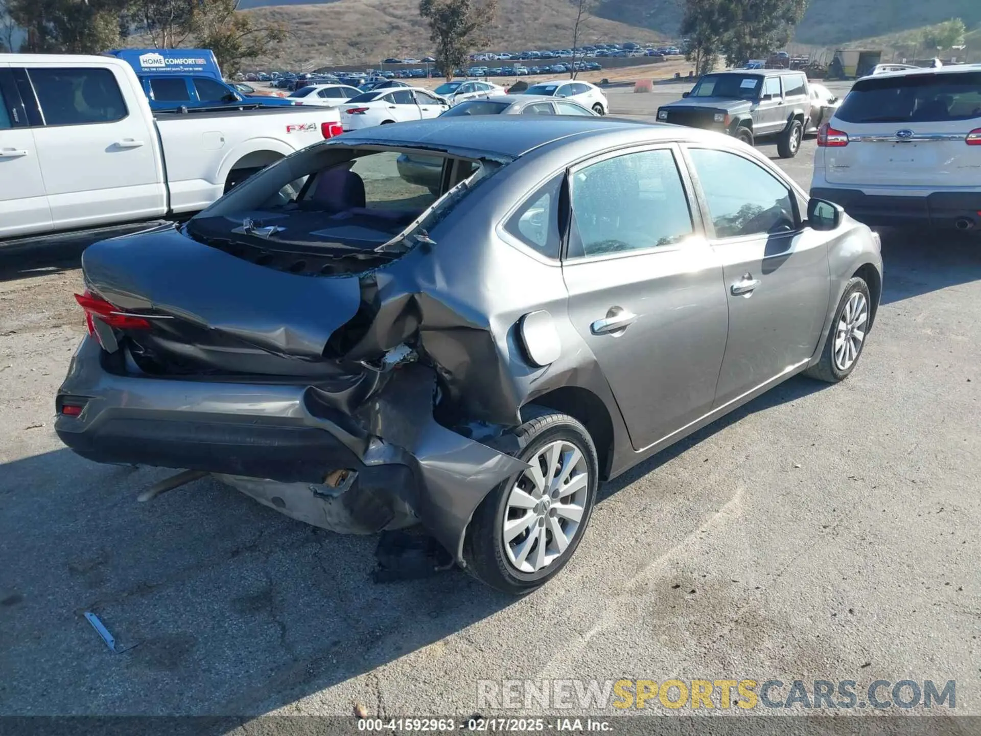 4 fotografías del automóvil dañado 3N1AB7AP0KY268576 NISSAN SENTRA 2019