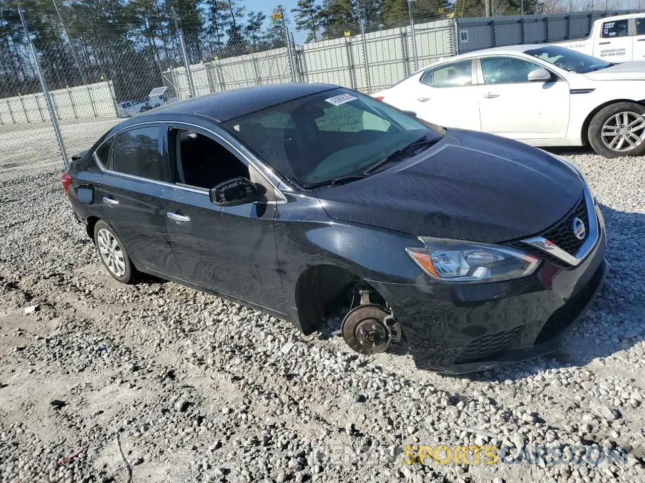 4 fotografías del automóvil dañado 3N1AB7AP0KY271736 NISSAN SENTRA 2019