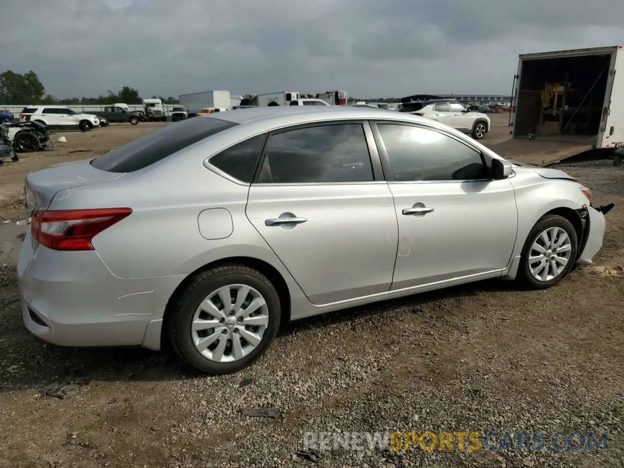3 fotografías del automóvil dañado 3N1AB7AP0KY290724 NISSAN SENTRA 2019