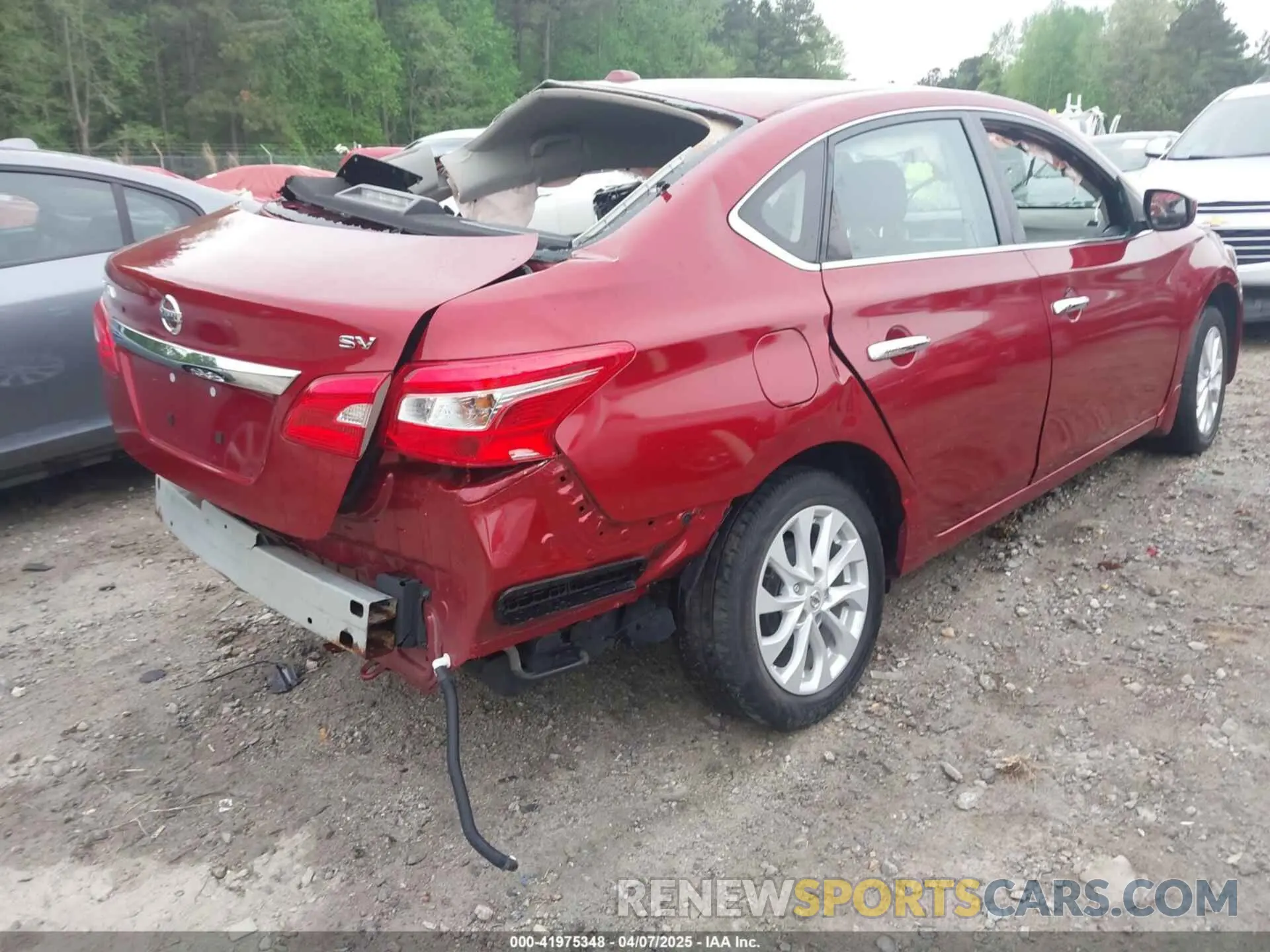 4 fotografías del automóvil dañado 3N1AB7AP0KY300930 NISSAN SENTRA 2019