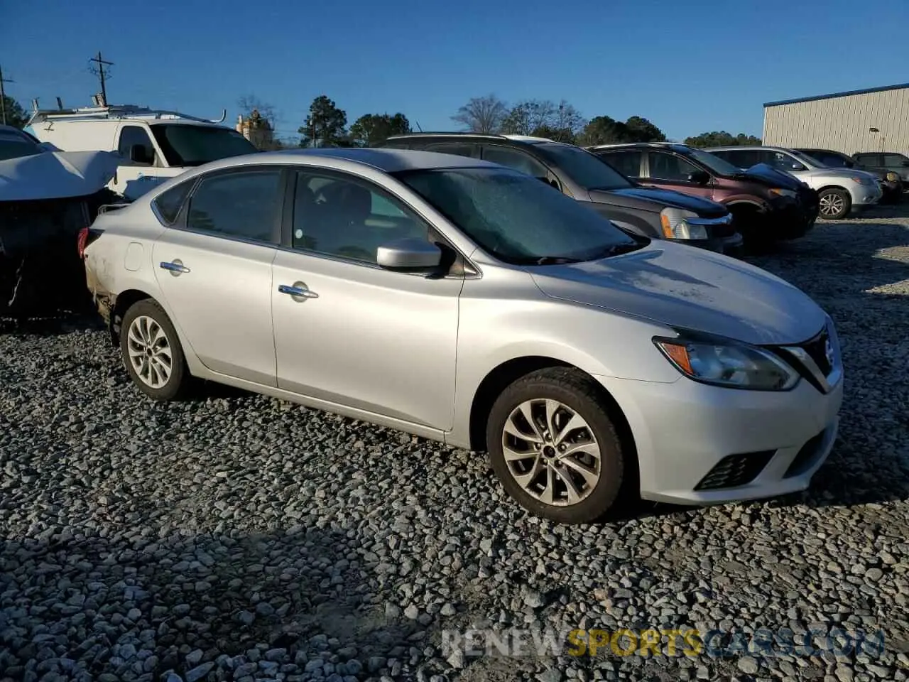 4 fotografías del automóvil dañado 3N1AB7AP0KY311278 NISSAN SENTRA 2019