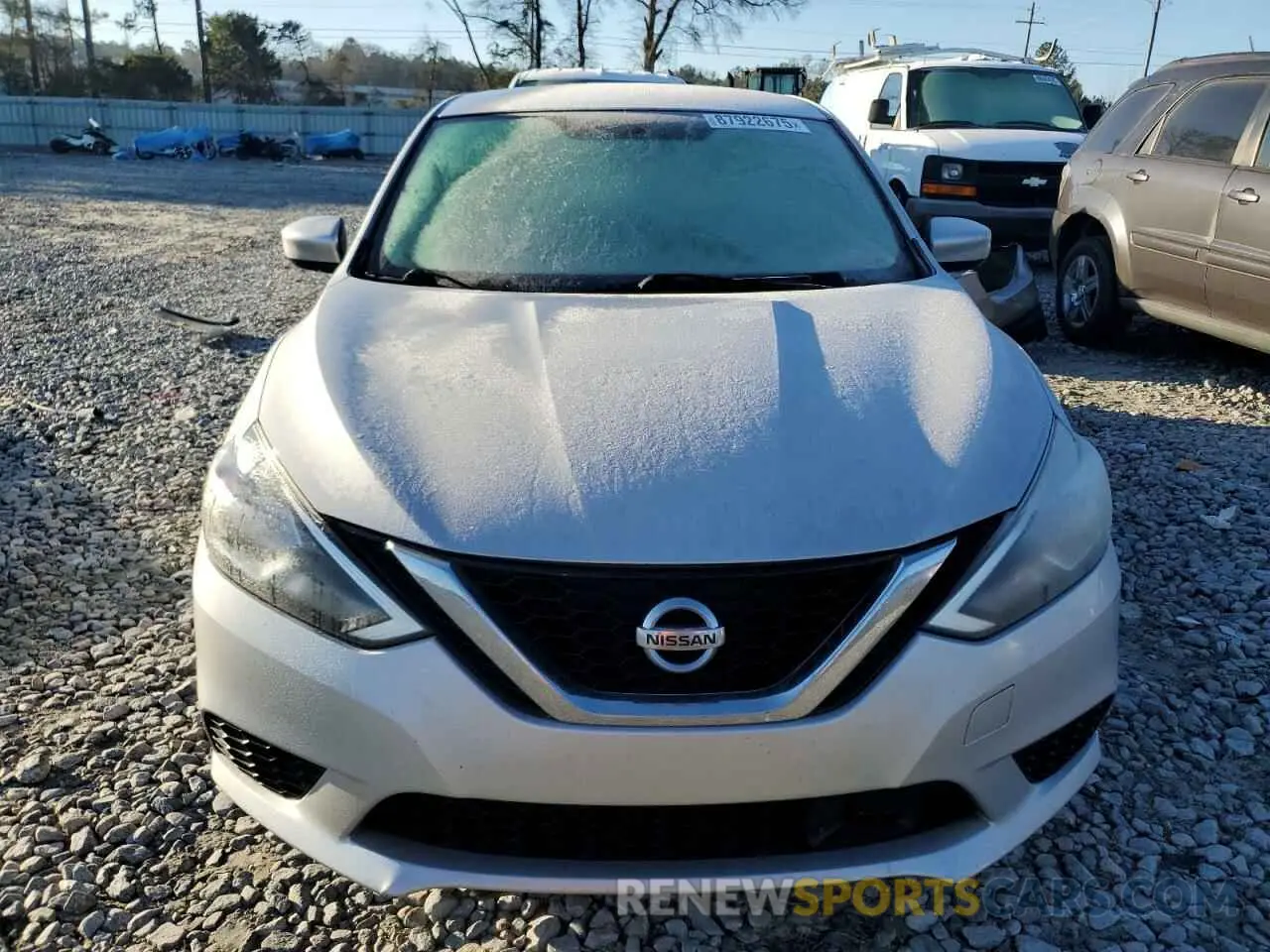 5 fotografías del automóvil dañado 3N1AB7AP0KY311278 NISSAN SENTRA 2019