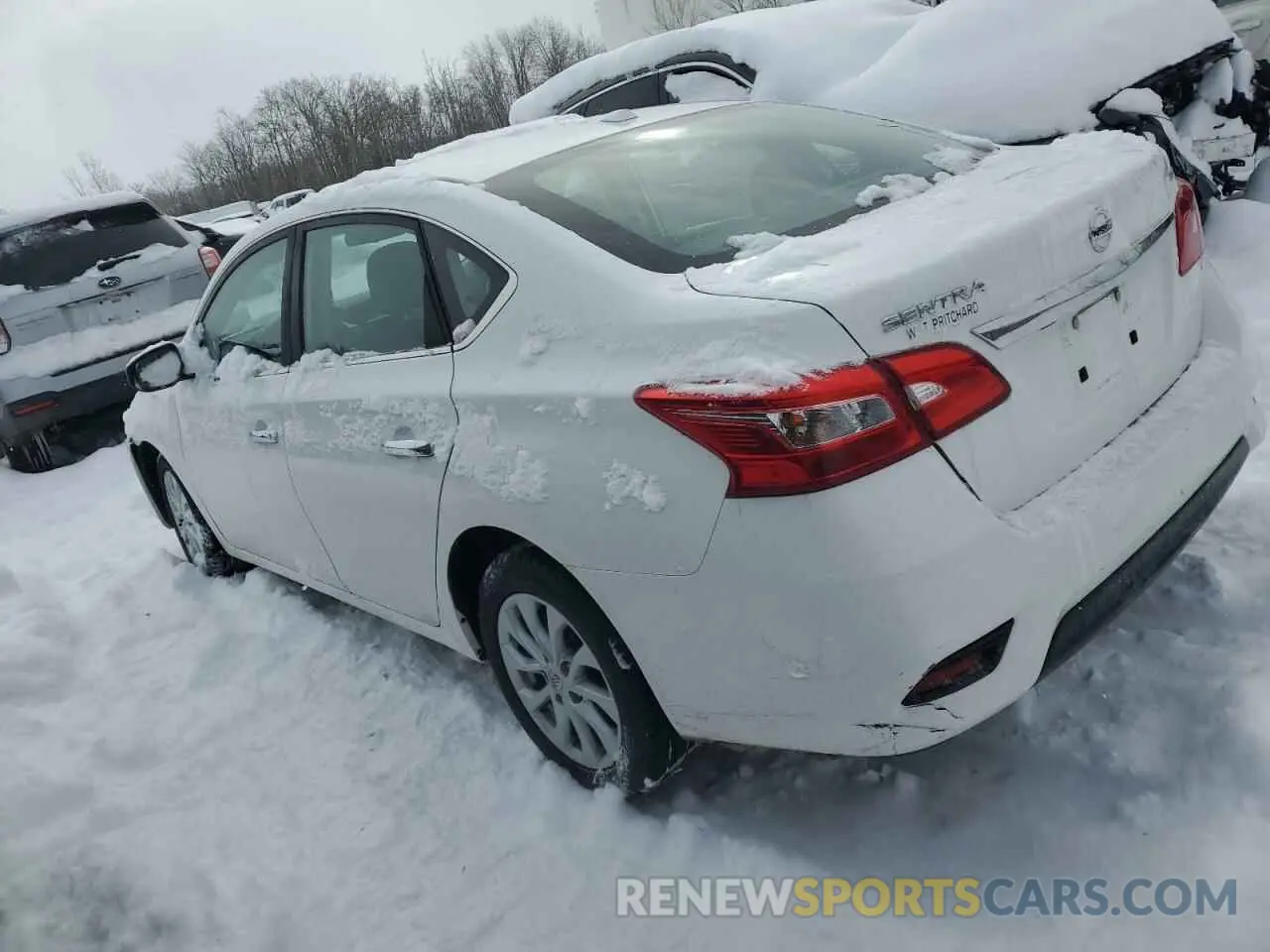 2 fotografías del automóvil dañado 3N1AB7AP0KY316996 NISSAN SENTRA 2019