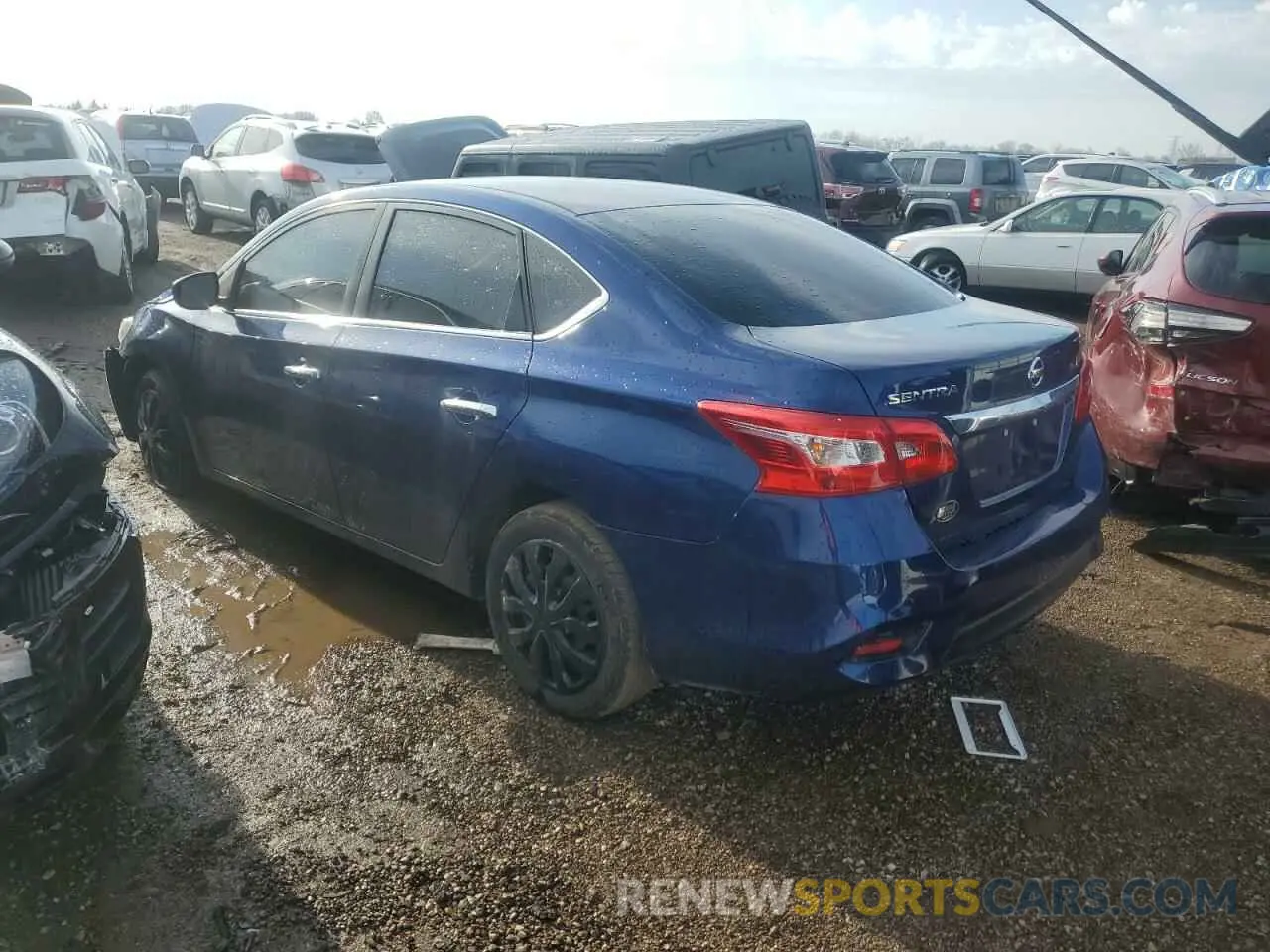 2 fotografías del automóvil dañado 3N1AB7AP0KY323981 NISSAN SENTRA 2019