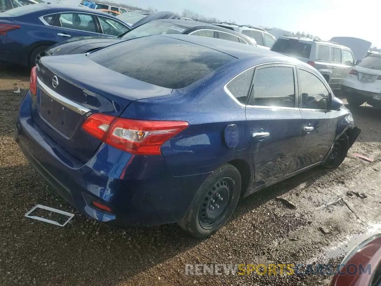 3 fotografías del automóvil dañado 3N1AB7AP0KY323981 NISSAN SENTRA 2019