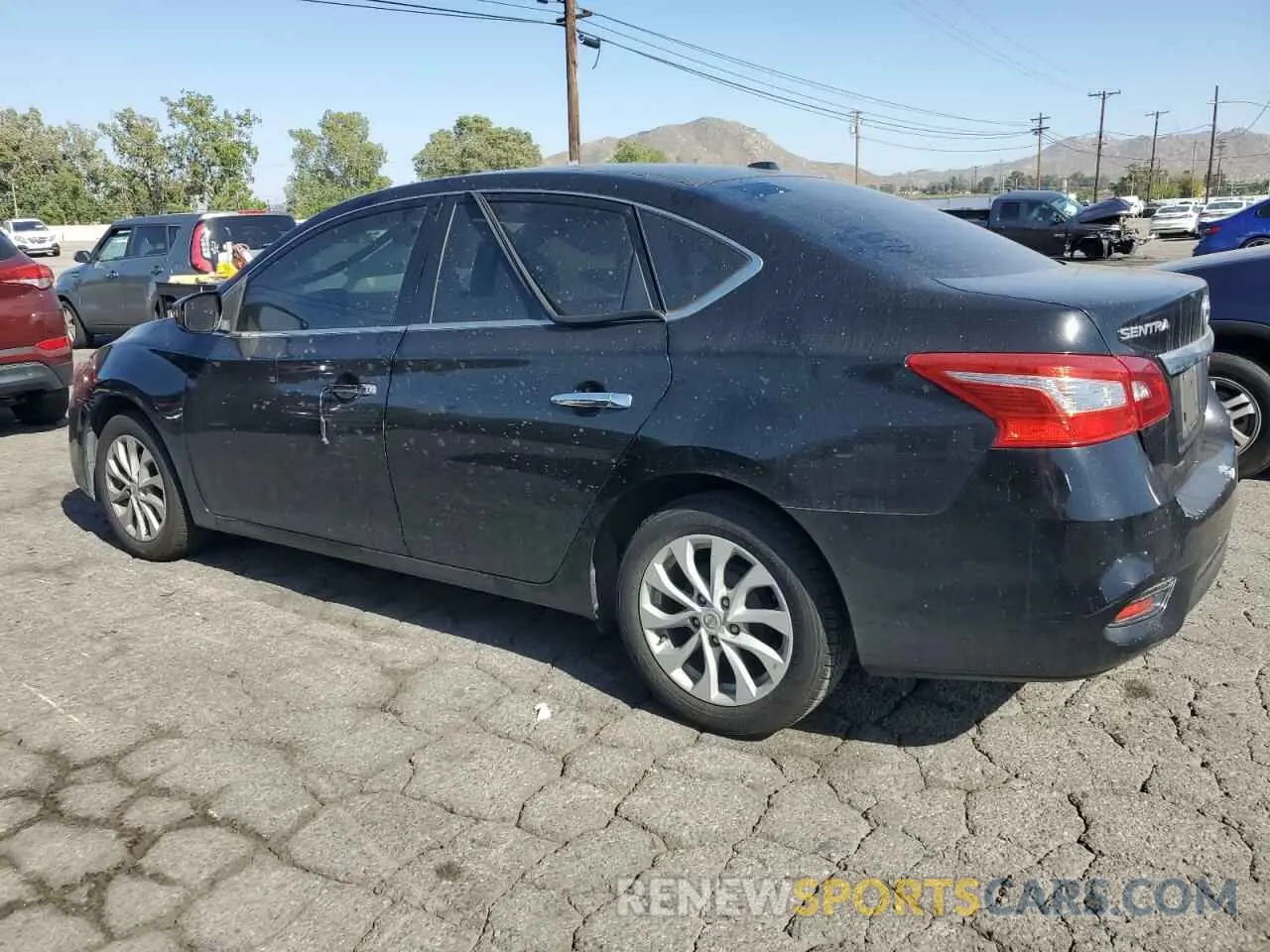 2 fotografías del automóvil dañado 3N1AB7AP0KY344894 NISSAN SENTRA 2019