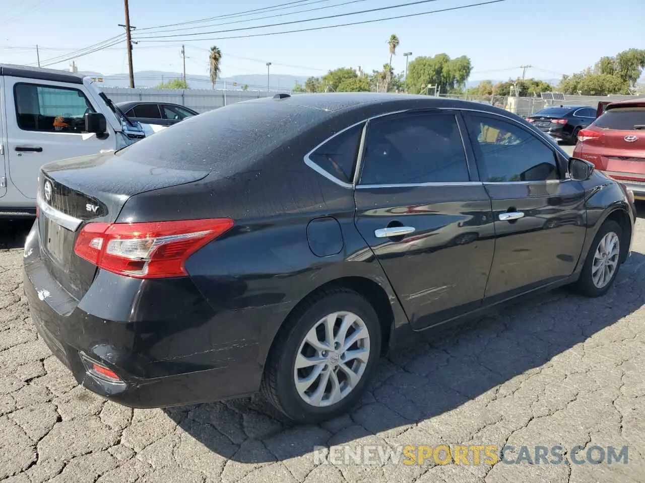 3 fotografías del automóvil dañado 3N1AB7AP0KY344894 NISSAN SENTRA 2019