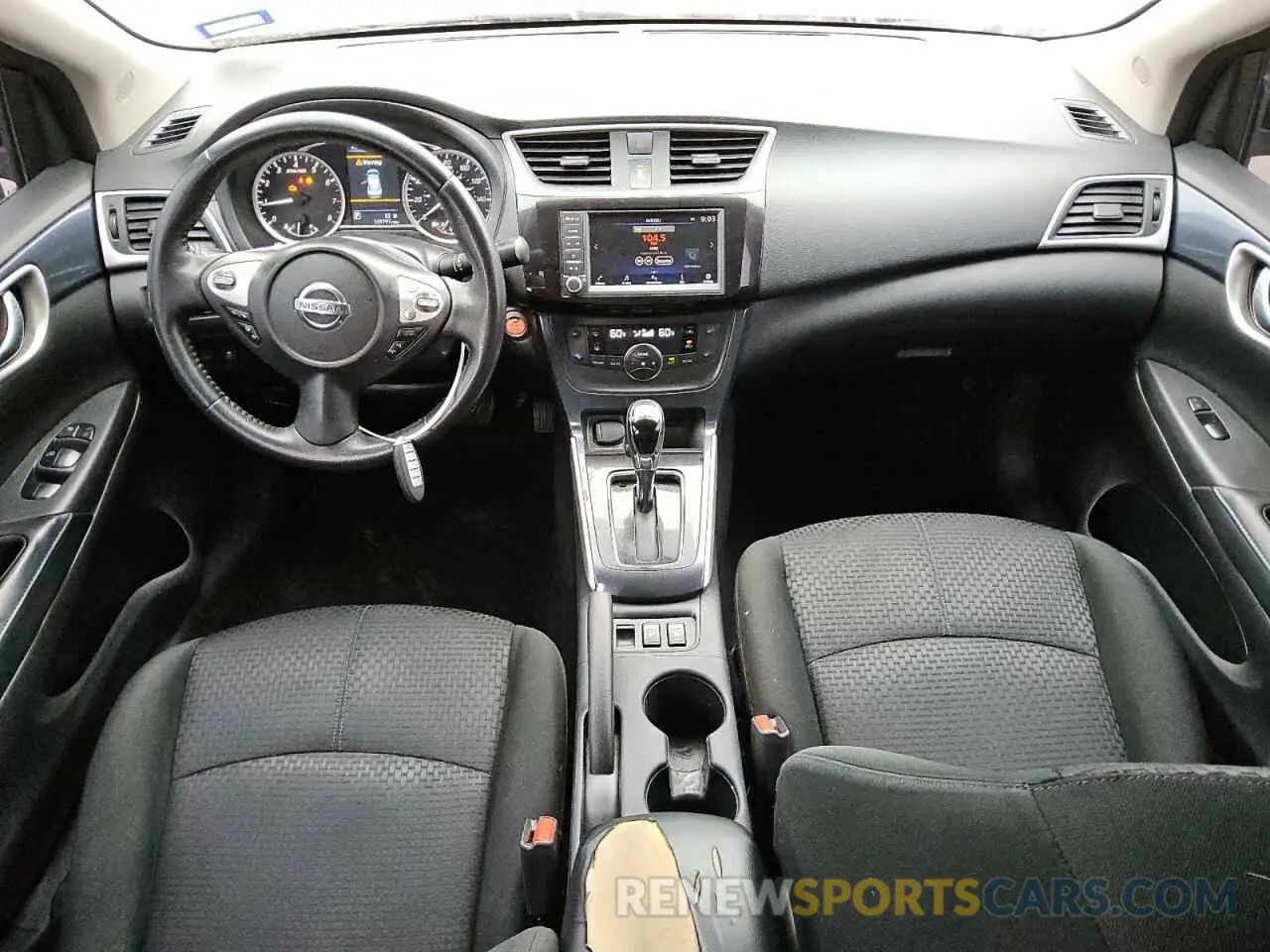 8 fotografías del automóvil dañado 3N1AB7AP0KY345317 NISSAN SENTRA 2019