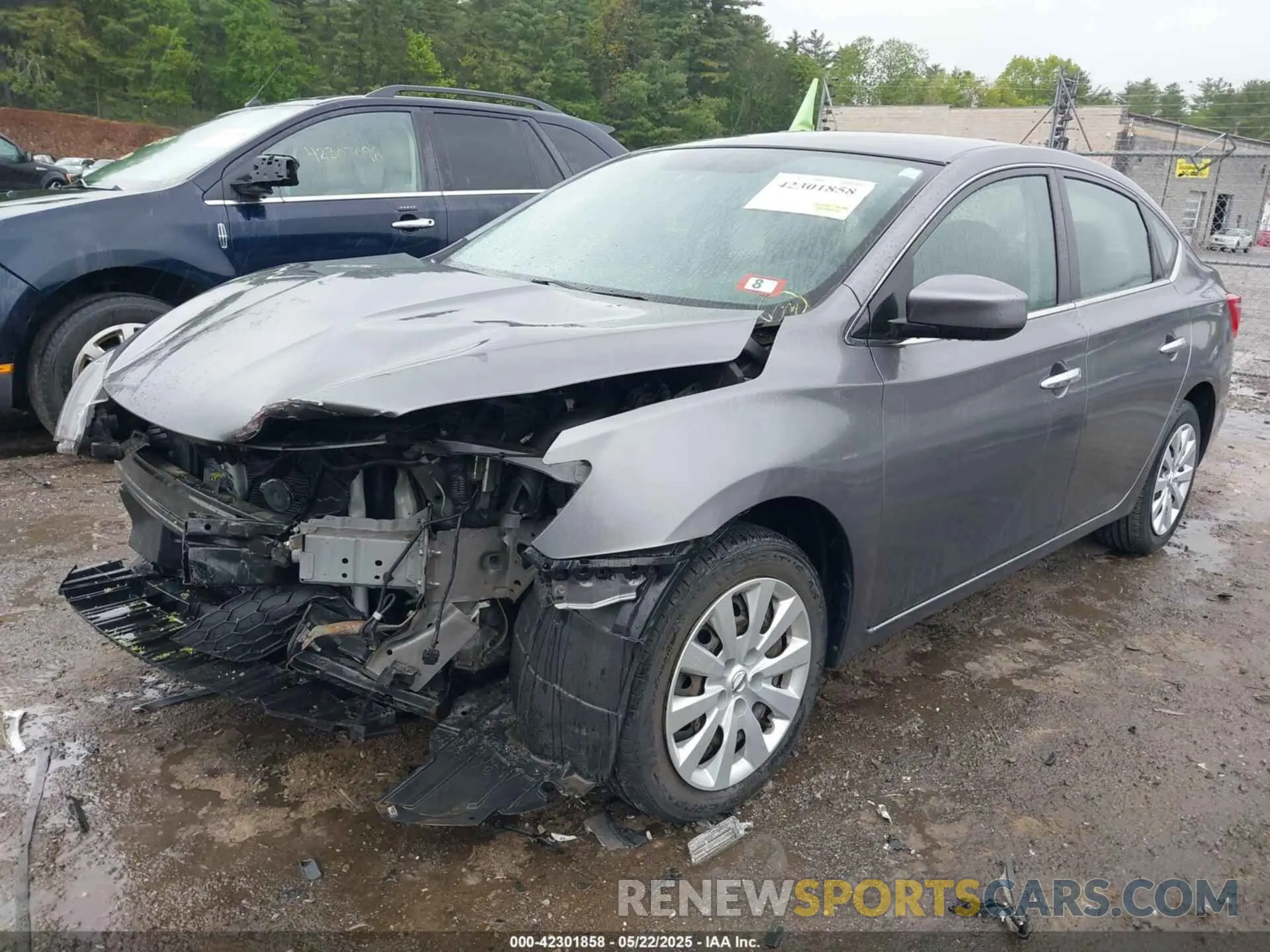 2 fotografías del automóvil dañado 3N1AB7AP0KY350761 NISSAN SENTRA 2019