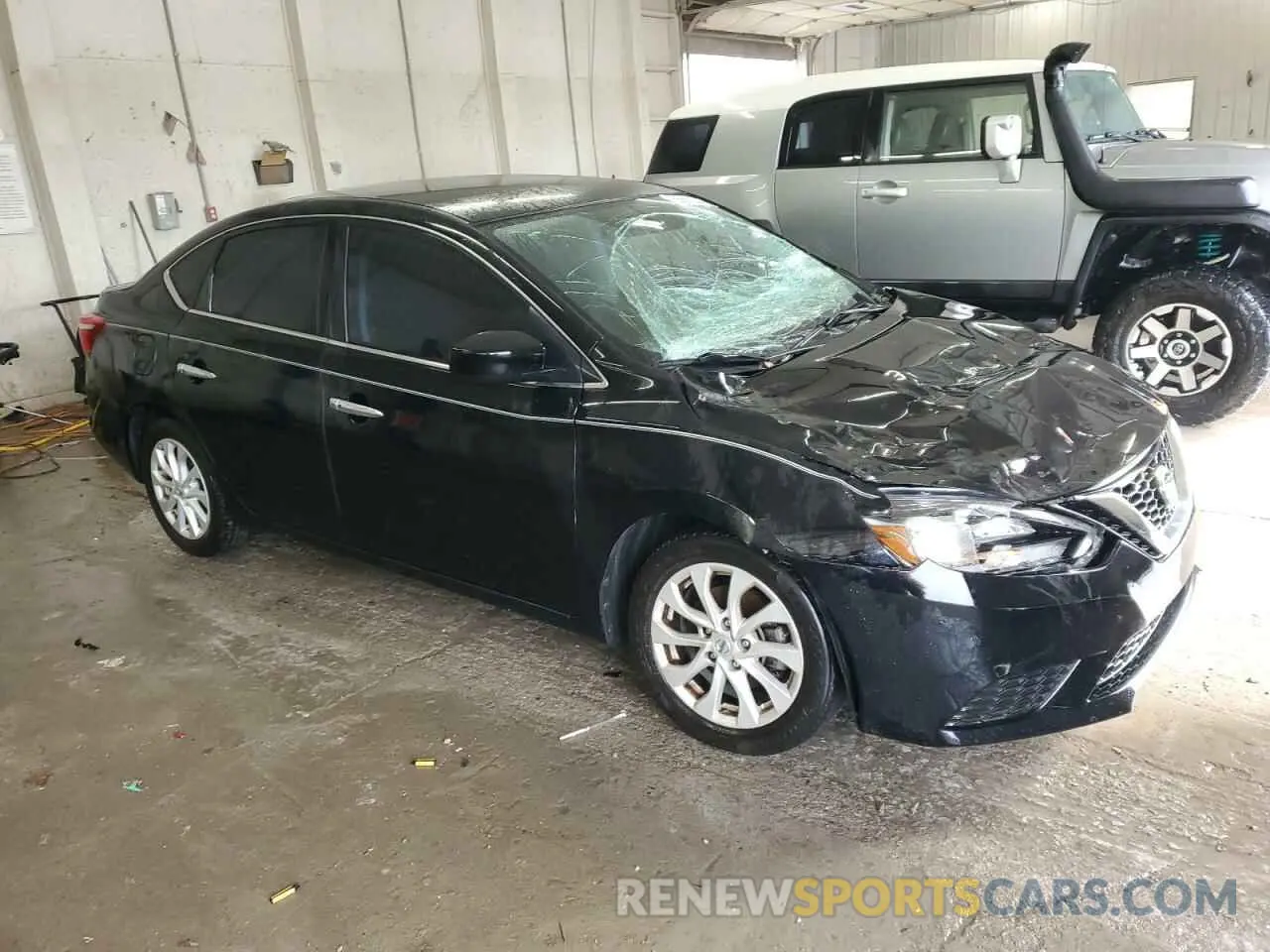 4 fotografías del automóvil dañado 3N1AB7AP0KY360867 NISSAN SENTRA 2019