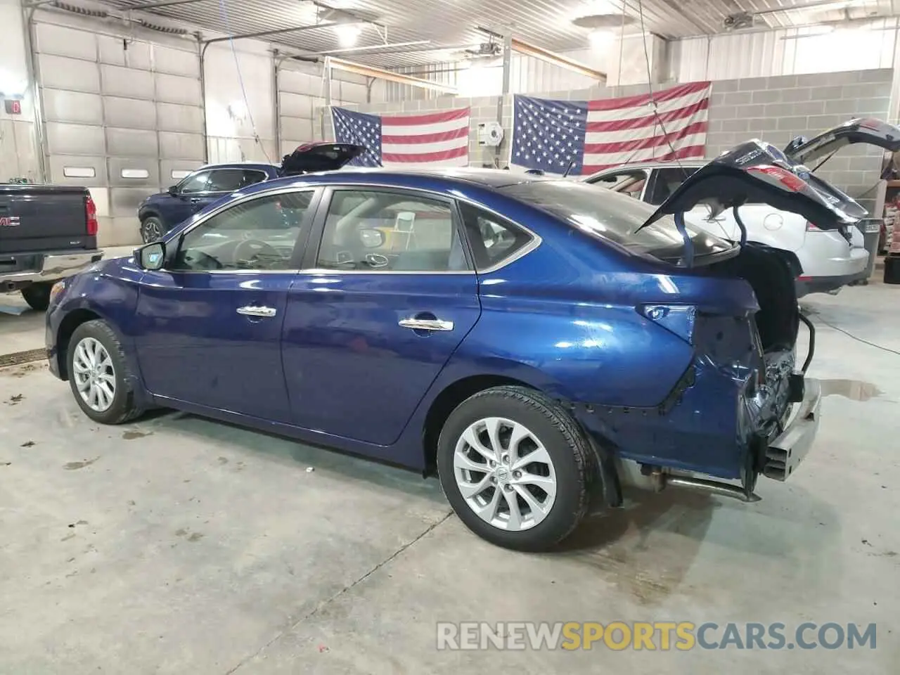 2 fotografías del automóvil dañado 3N1AB7AP0KY376423 NISSAN SENTRA 2019