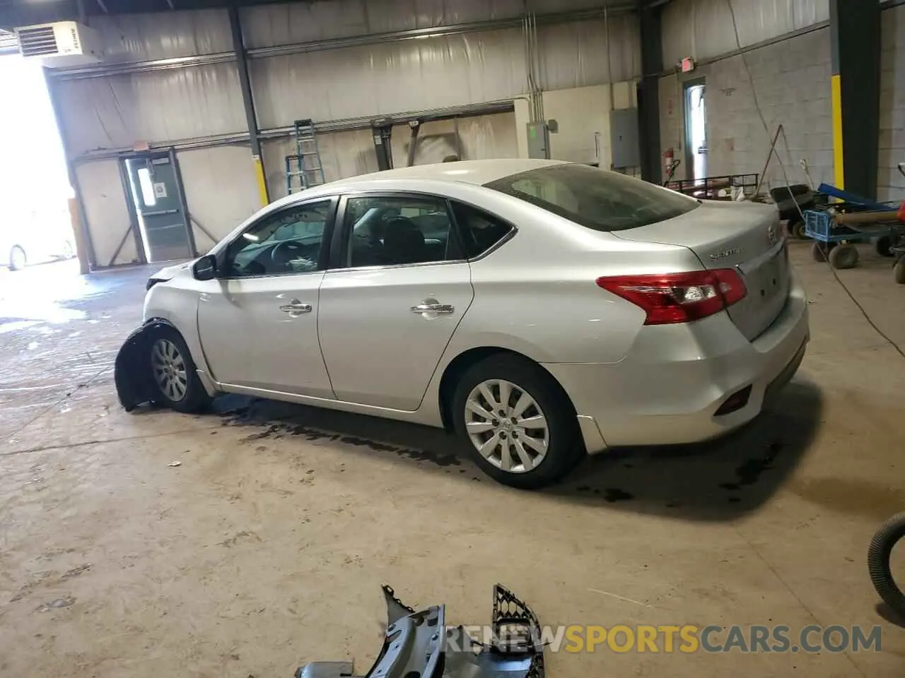 2 fotografías del automóvil dañado 3N1AB7AP0KY393853 NISSAN SENTRA 2019