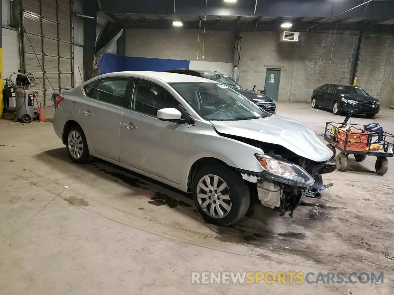 4 fotografías del automóvil dañado 3N1AB7AP0KY393853 NISSAN SENTRA 2019