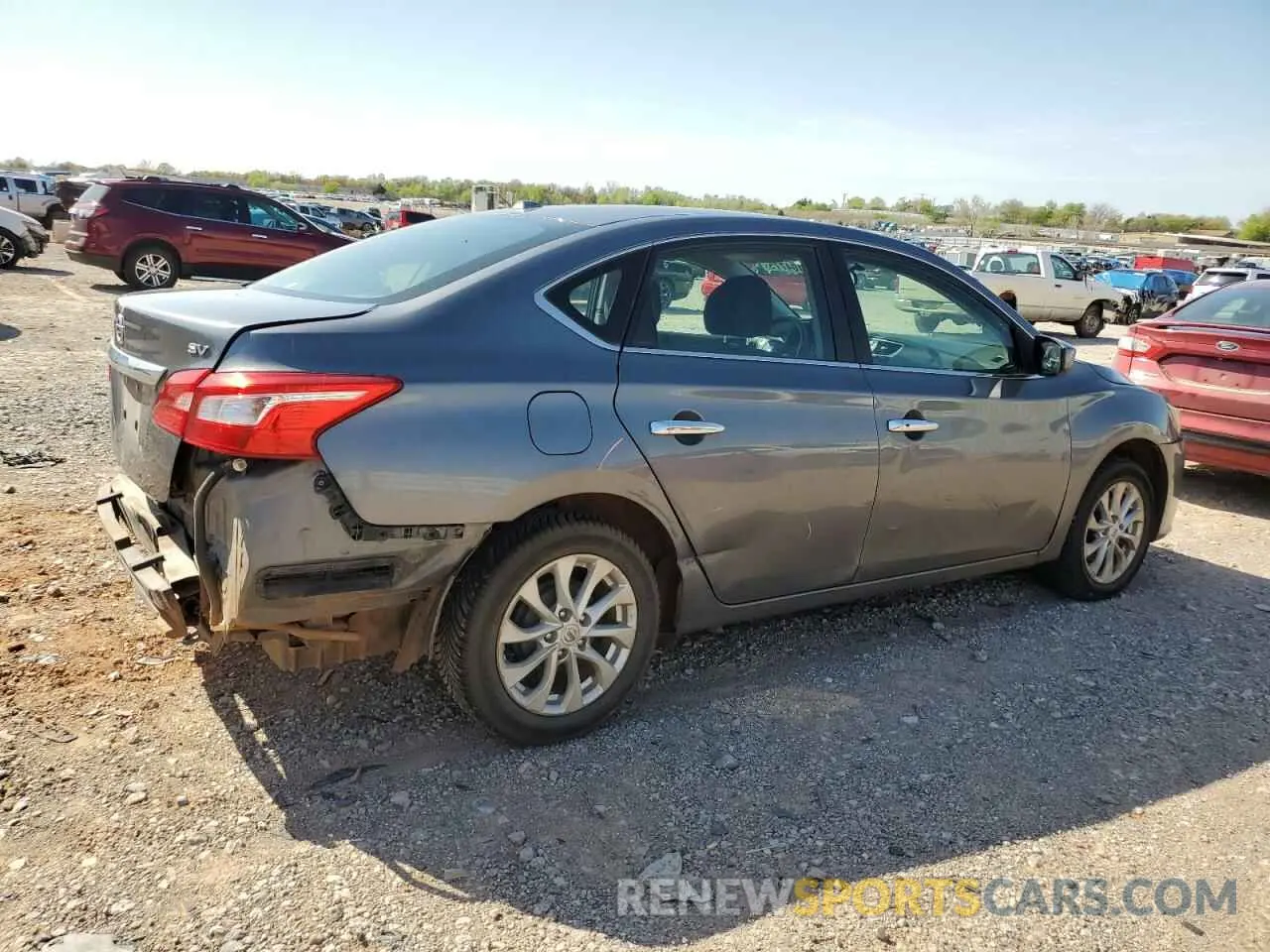 3 fotografías del automóvil dañado 3N1AB7AP0KY397014 NISSAN SENTRA 2019