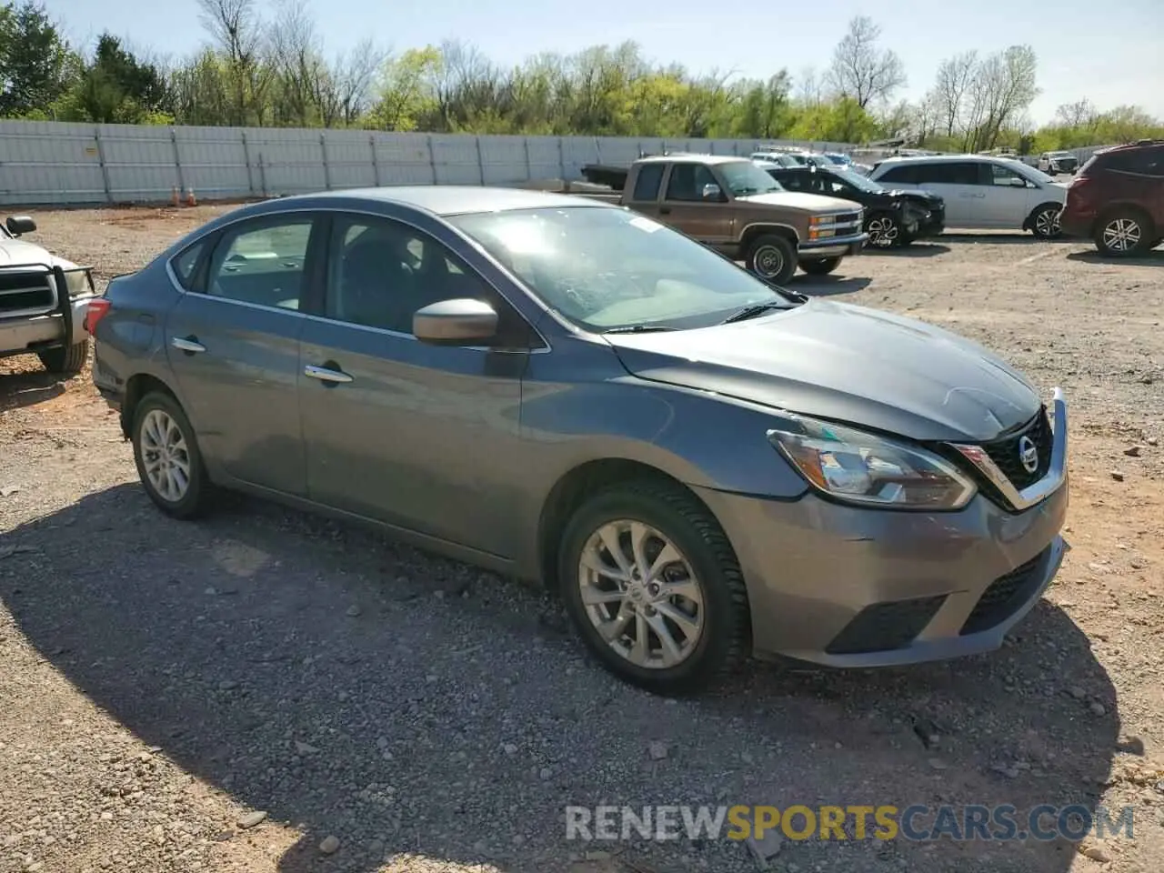 4 fotografías del automóvil dañado 3N1AB7AP0KY397014 NISSAN SENTRA 2019
