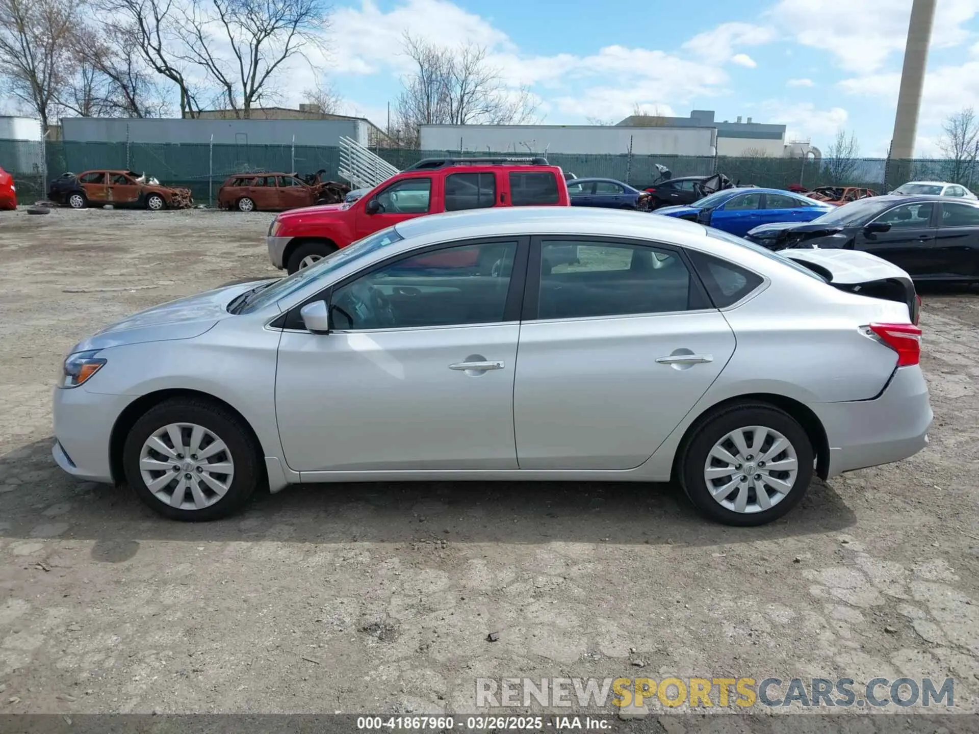 15 fotografías del automóvil dañado 3N1AB7AP0KY431761 NISSAN SENTRA 2019