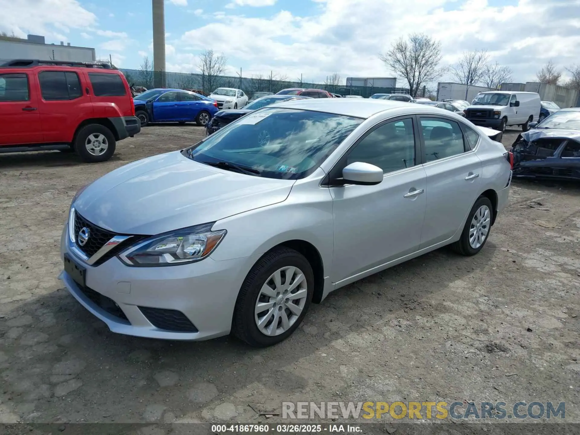 2 fotografías del automóvil dañado 3N1AB7AP0KY431761 NISSAN SENTRA 2019