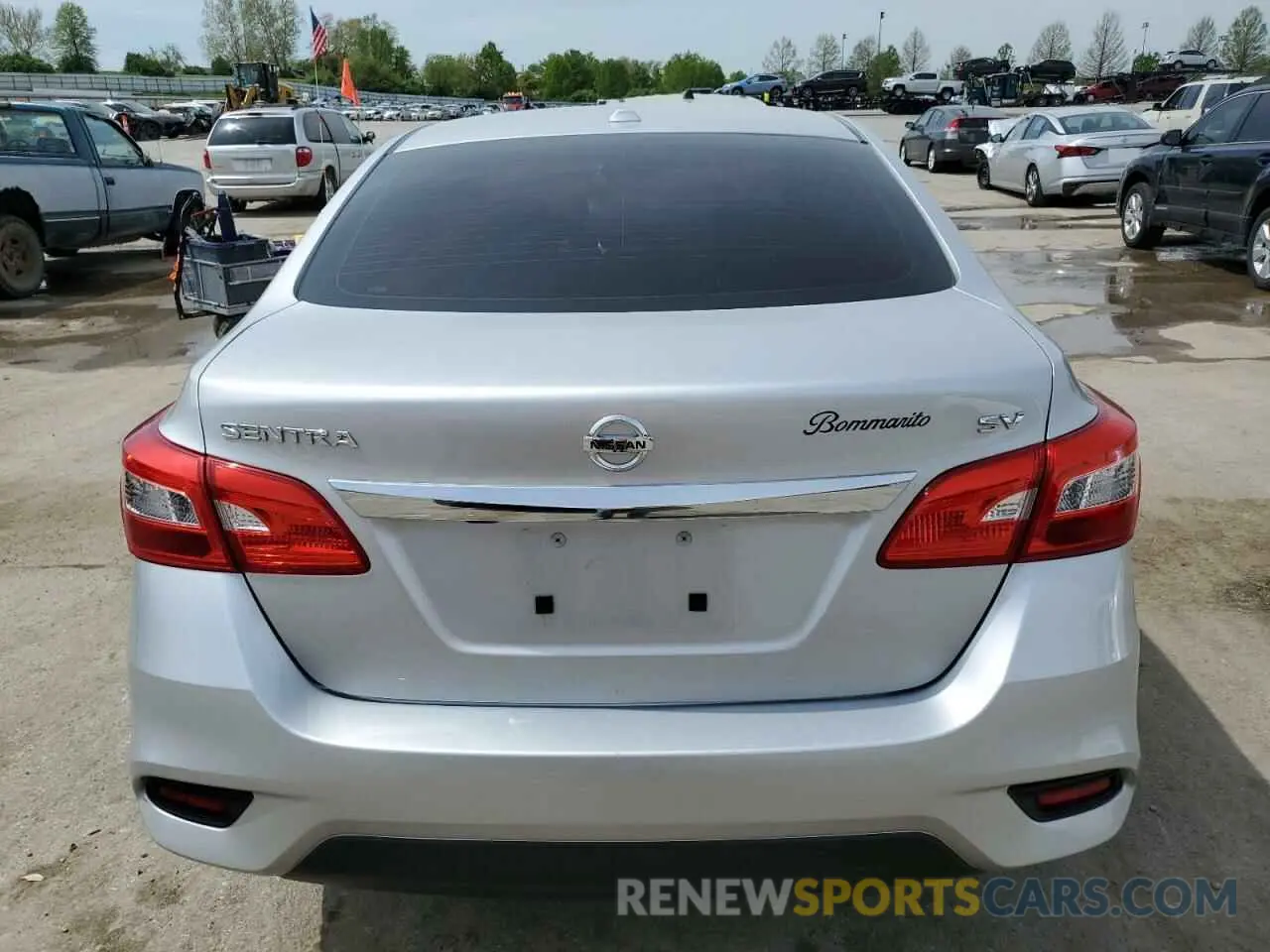 6 fotografías del automóvil dañado 3N1AB7AP0KY437544 NISSAN SENTRA 2019