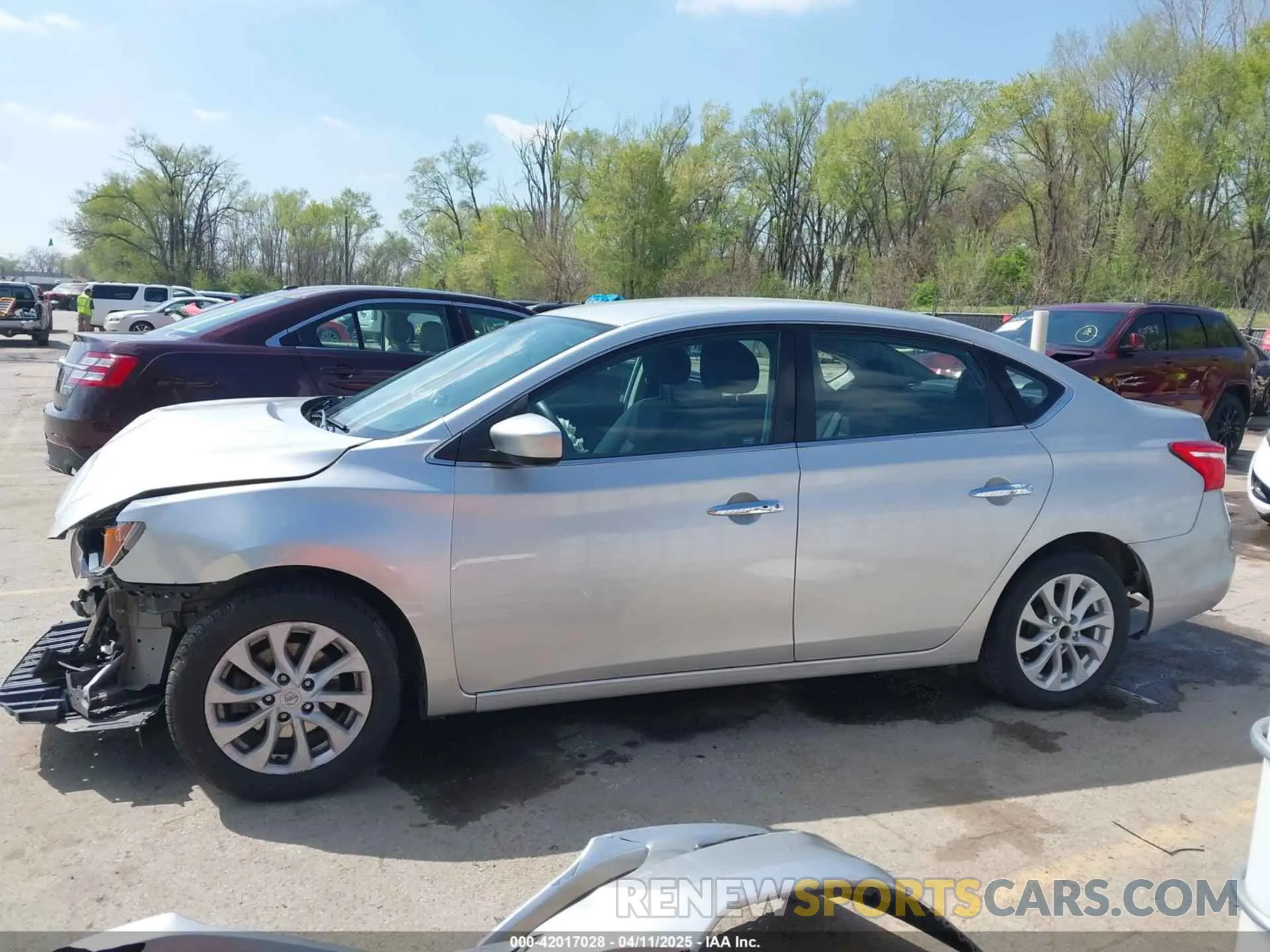 15 fotografías del automóvil dañado 3N1AB7AP0KY447619 NISSAN SENTRA 2019