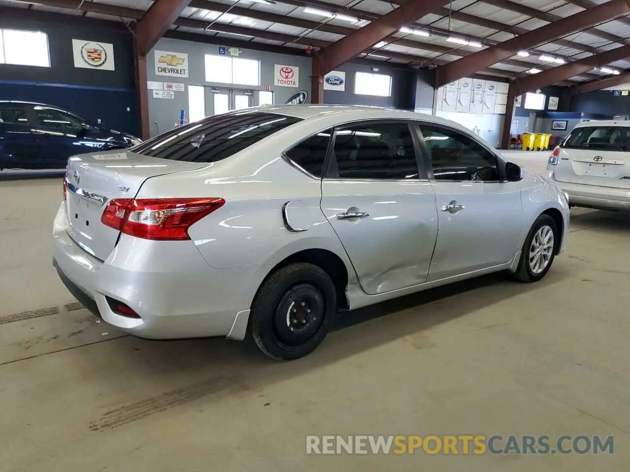 3 fotografías del automóvil dañado 3N1AB7AP0KY455395 NISSAN SENTRA 2019