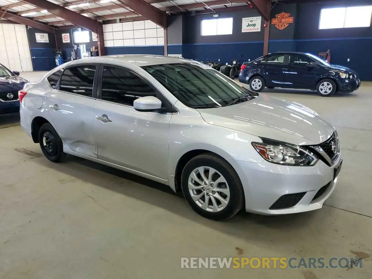 4 fotografías del automóvil dañado 3N1AB7AP0KY455395 NISSAN SENTRA 2019