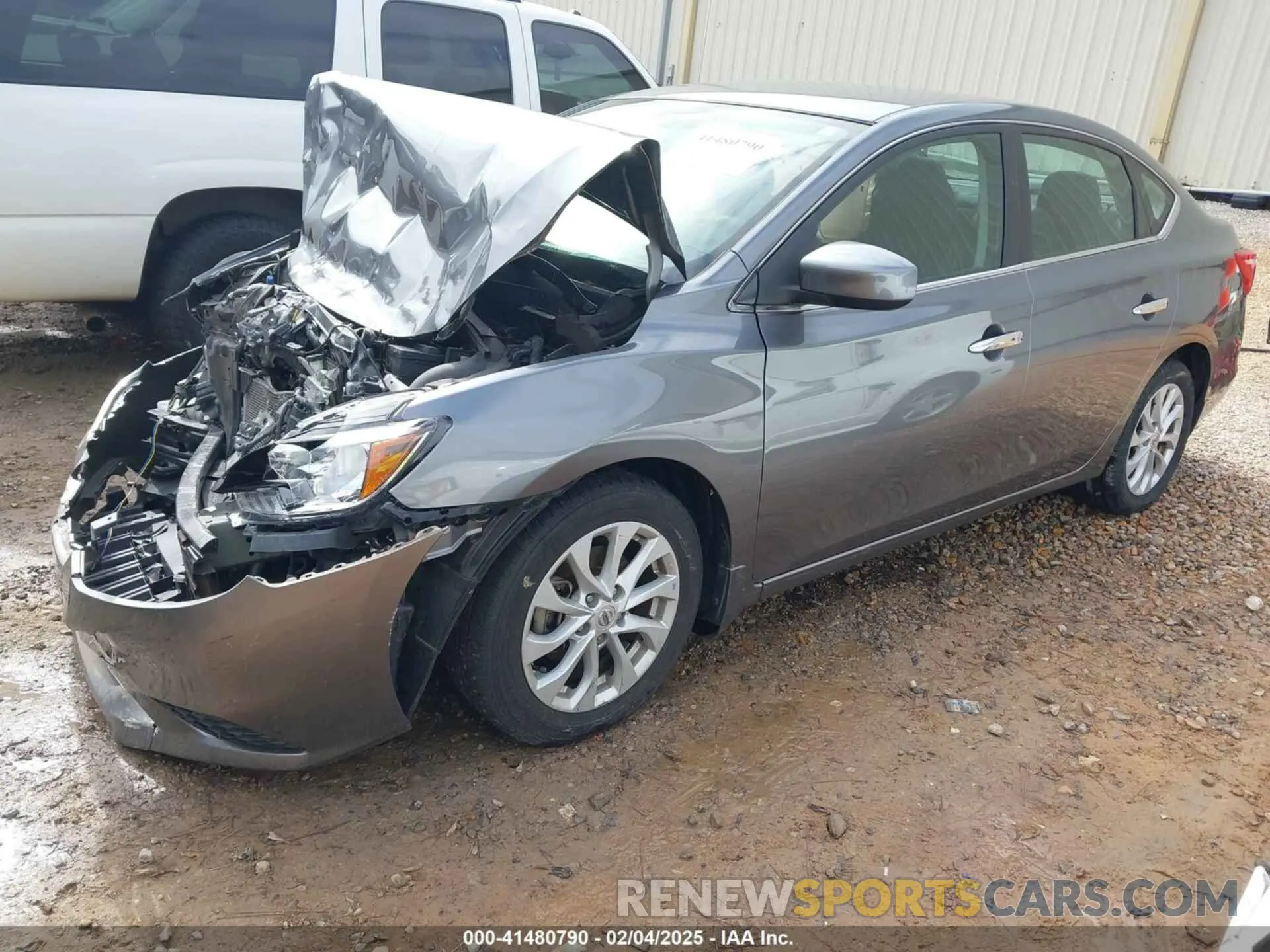 2 fotografías del automóvil dañado 3N1AB7AP0KY456921 NISSAN SENTRA 2019