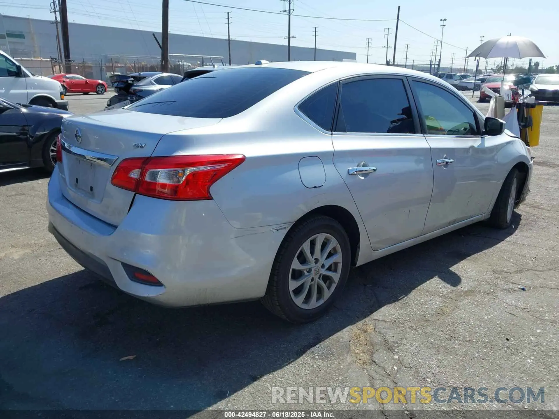 4 fotografías del automóvil dañado 3N1AB7AP1KL612476 NISSAN SENTRA 2019