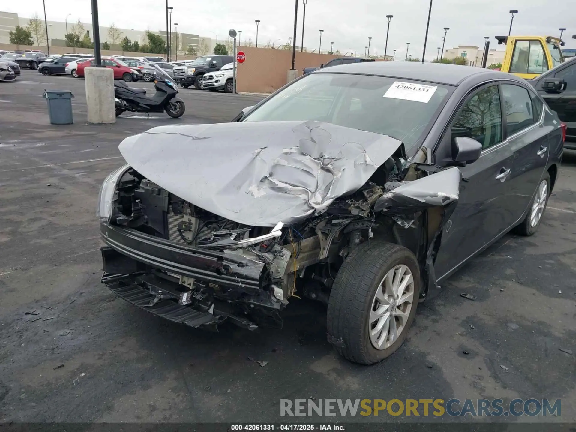 6 fotografías del automóvil dañado 3N1AB7AP1KL629438 NISSAN SENTRA 2019
