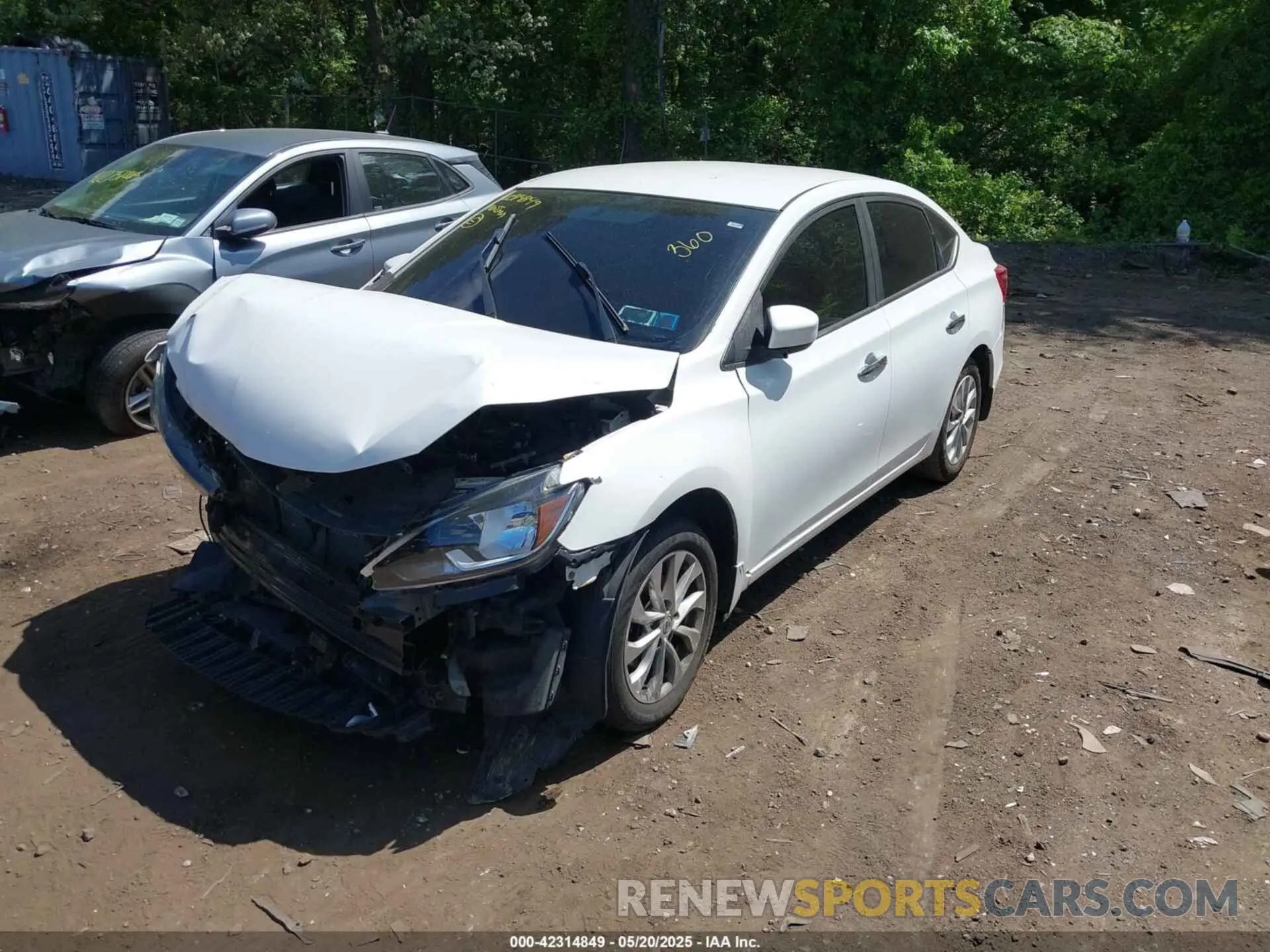 2 fotografías del automóvil dañado 3N1AB7AP1KY214607 NISSAN SENTRA 2019