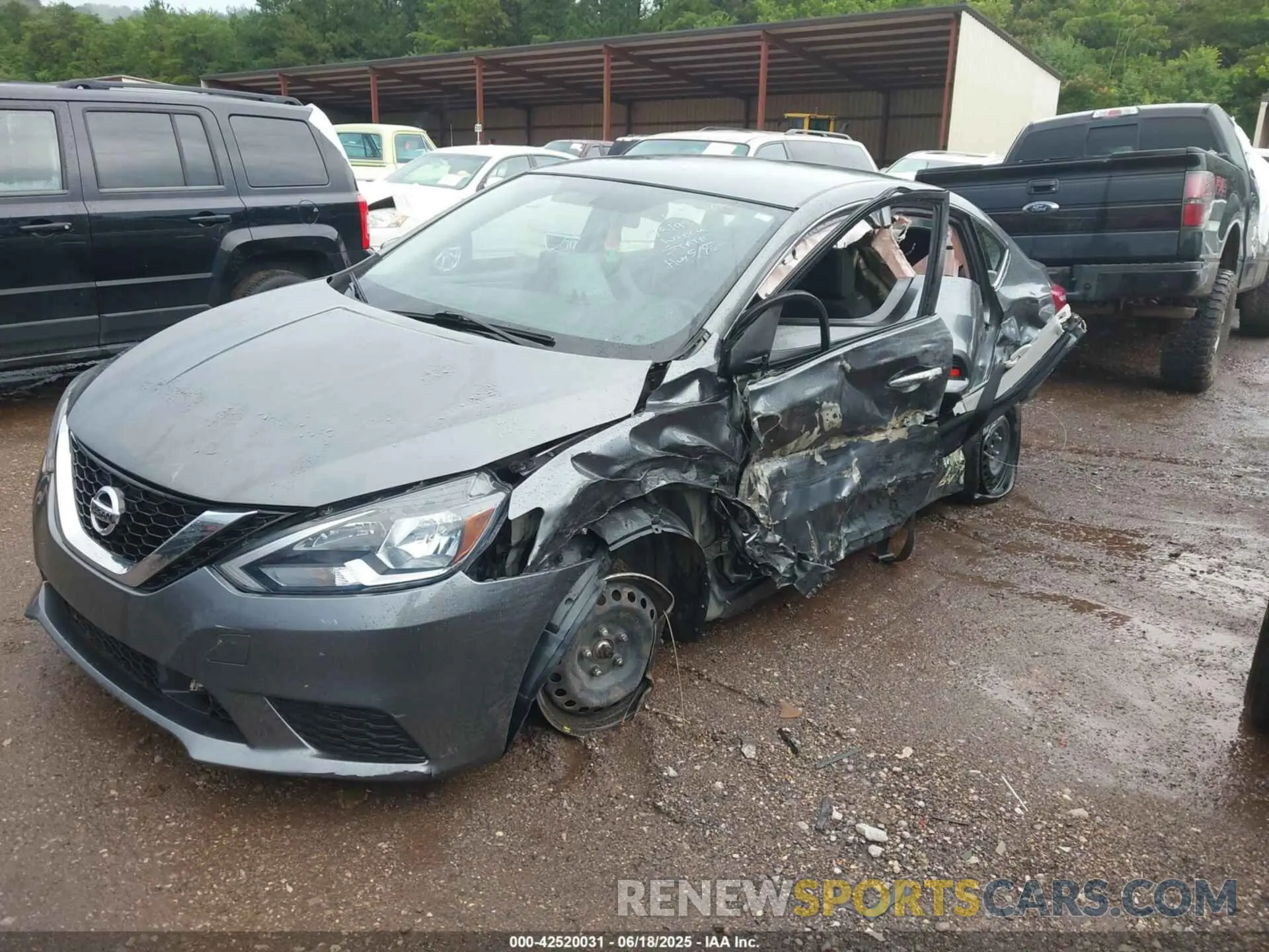 2 fotografías del automóvil dañado 3N1AB7AP1KY246215 NISSAN SENTRA 2019
