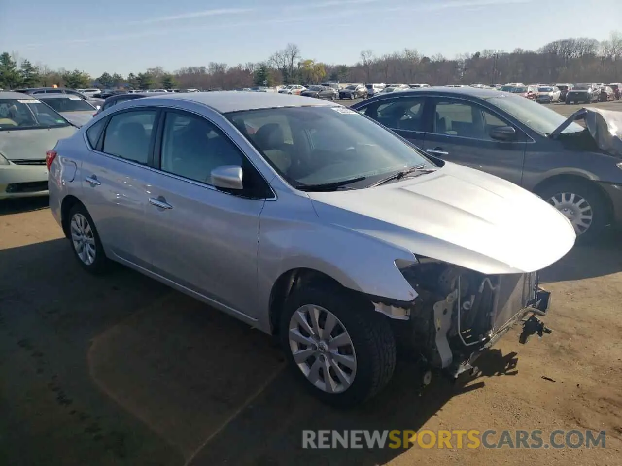 4 fotografías del automóvil dañado 3N1AB7AP1KY258994 NISSAN SENTRA 2019