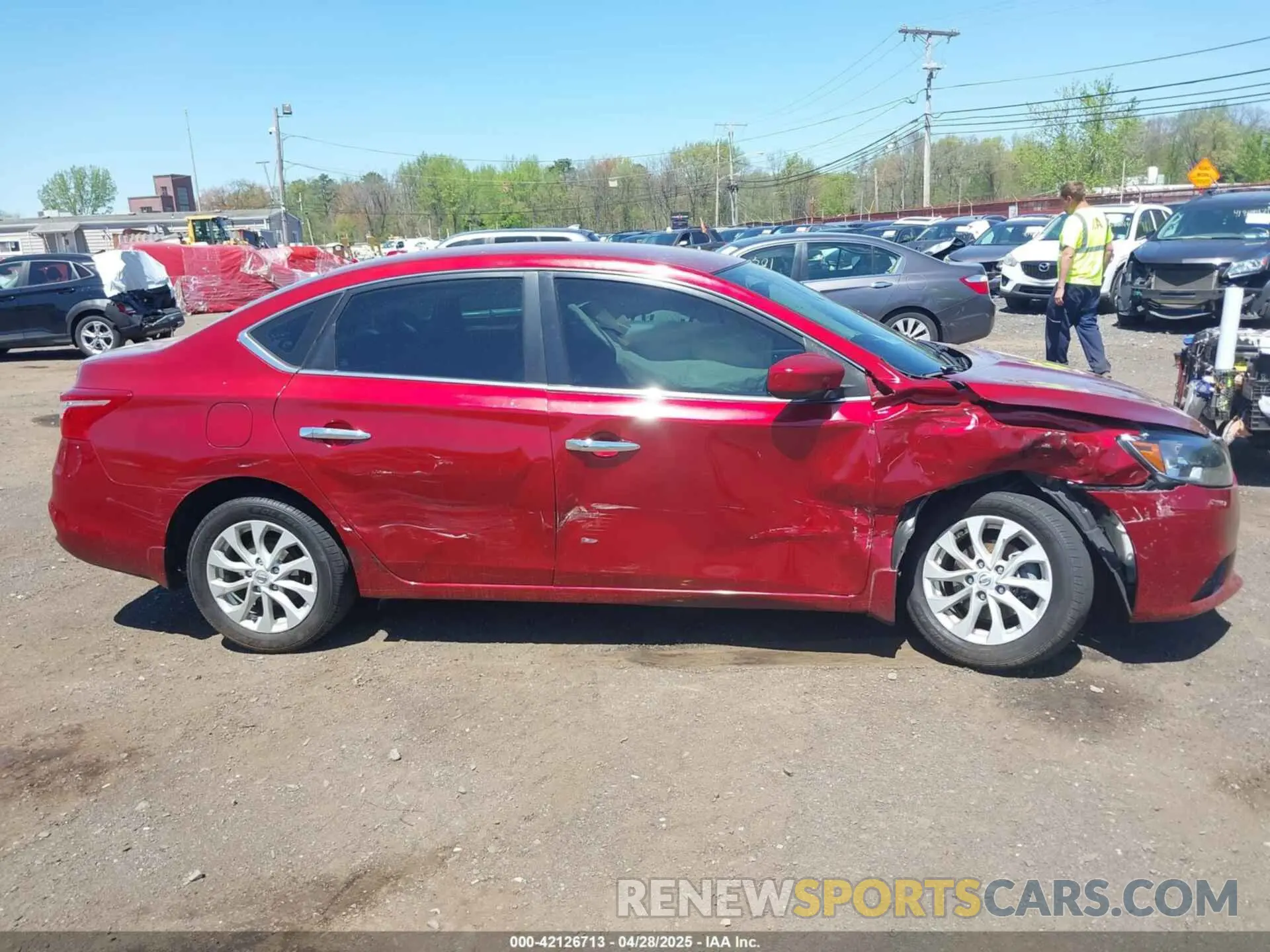17 fotografías del automóvil dañado 3N1AB7AP1KY273950 NISSAN SENTRA 2019