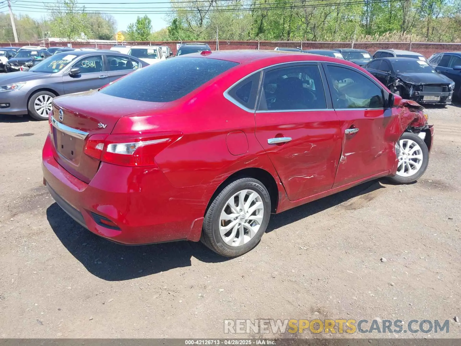 4 fotografías del automóvil dañado 3N1AB7AP1KY273950 NISSAN SENTRA 2019