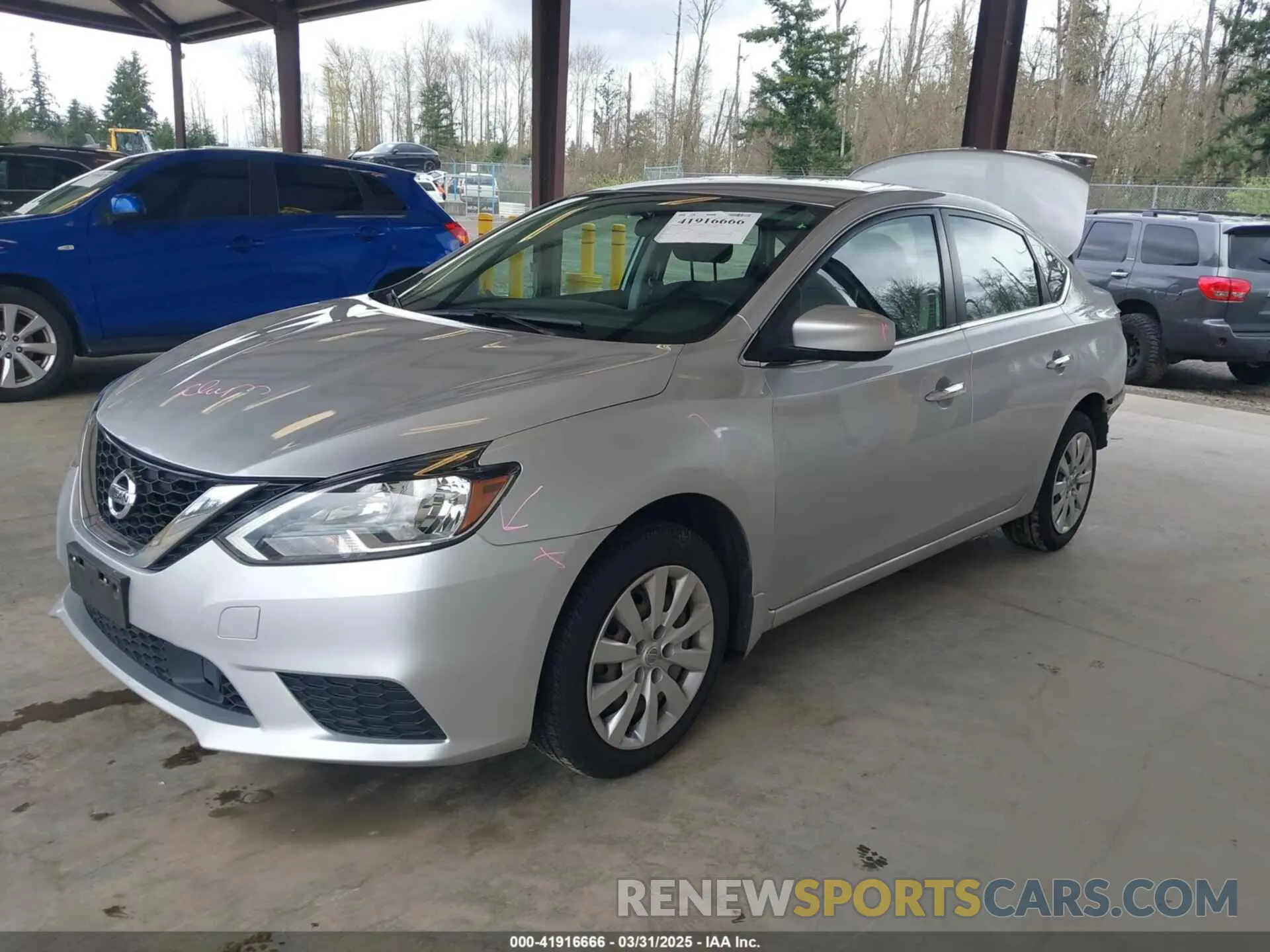 2 fotografías del automóvil dañado 3N1AB7AP1KY280395 NISSAN SENTRA 2019