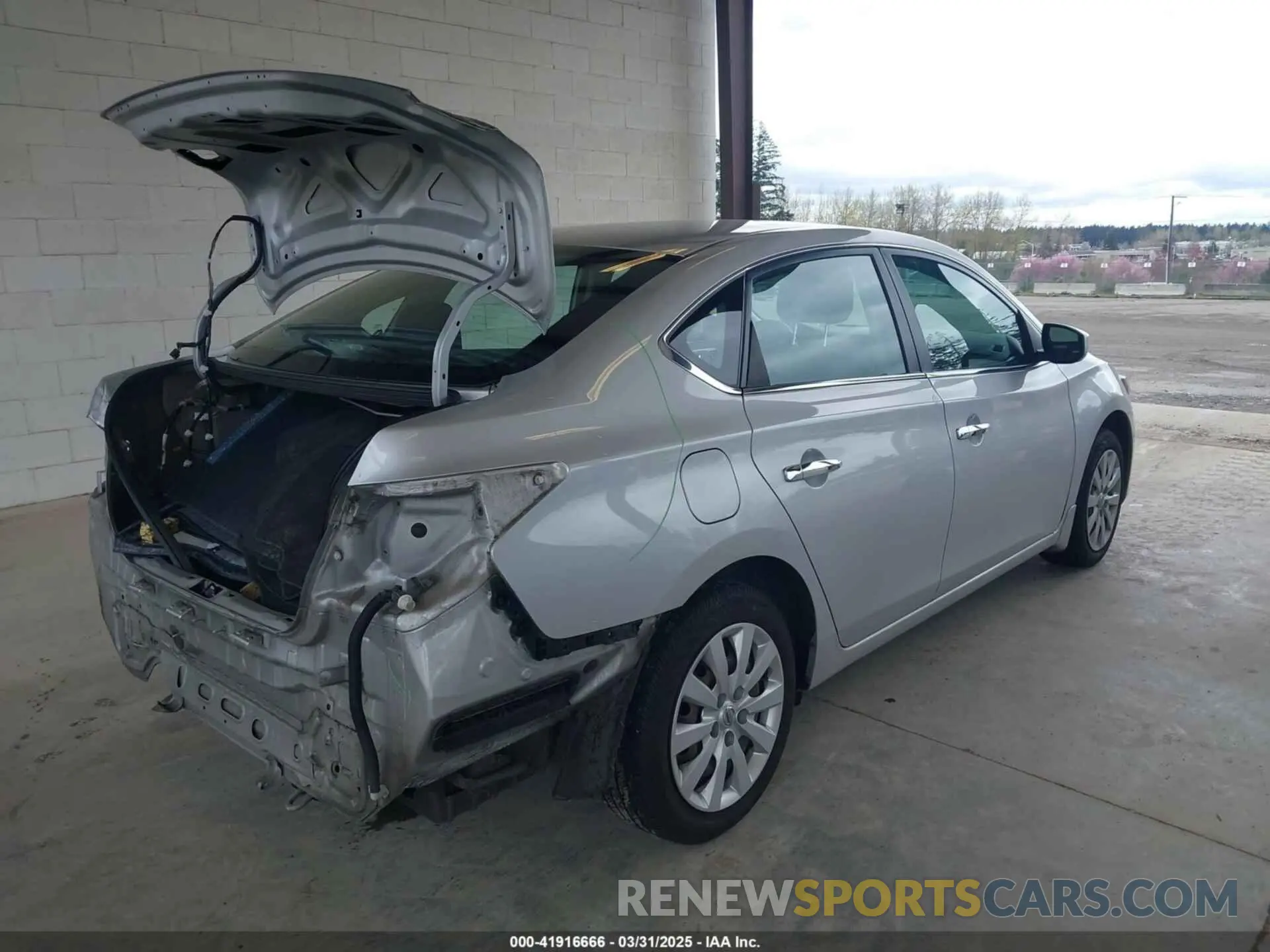 4 fotografías del automóvil dañado 3N1AB7AP1KY280395 NISSAN SENTRA 2019