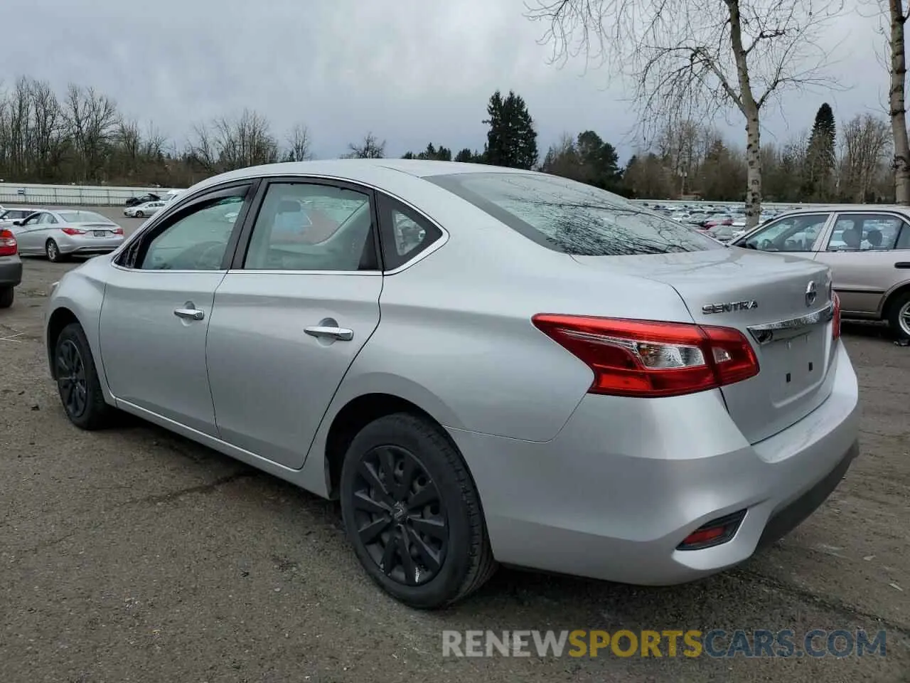 2 fotografías del automóvil dañado 3N1AB7AP1KY350316 NISSAN SENTRA 2019